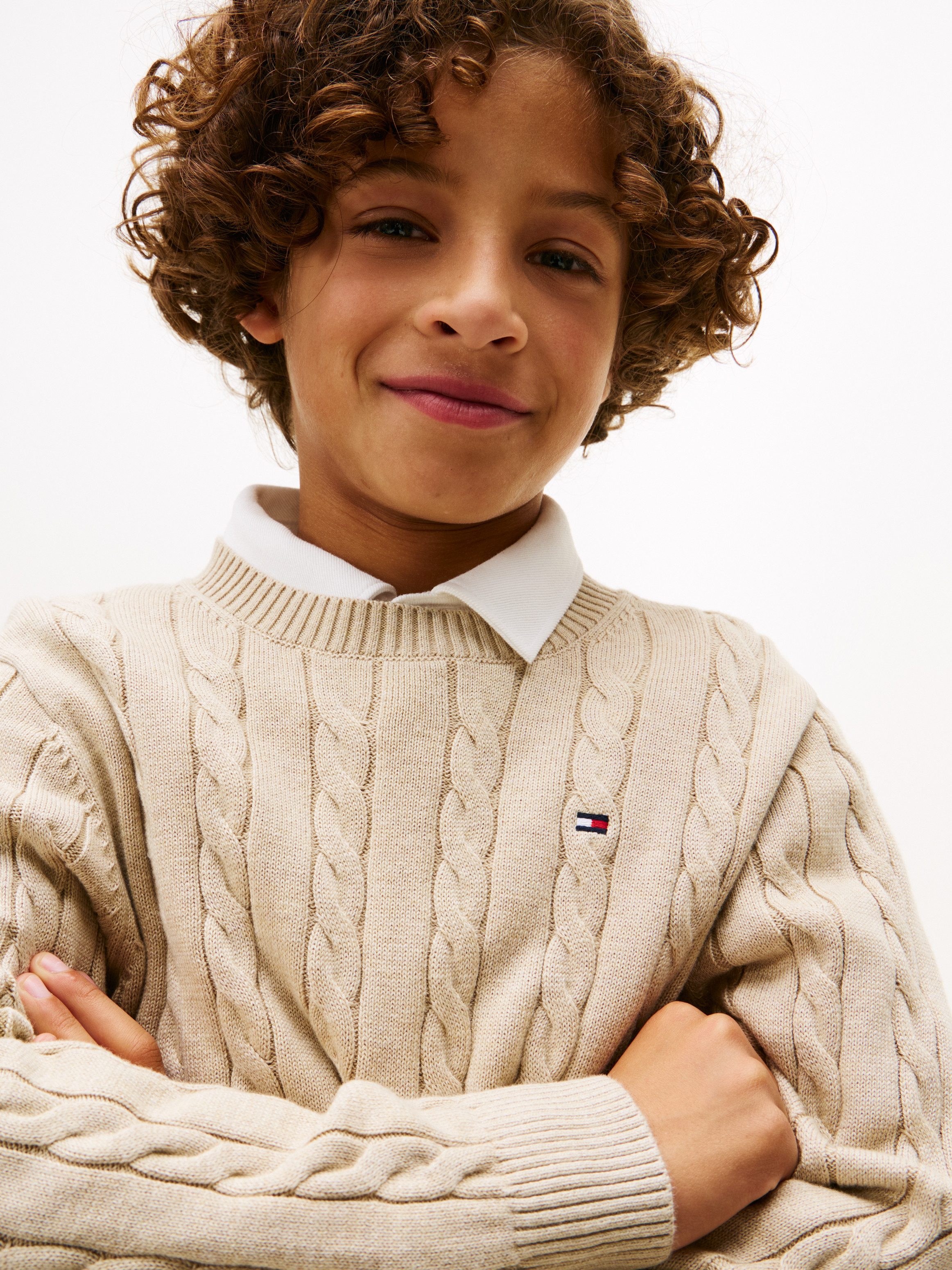 Tommy Hilfiger Strickpullover COTTON CABLE SWEATER günstig online kaufen