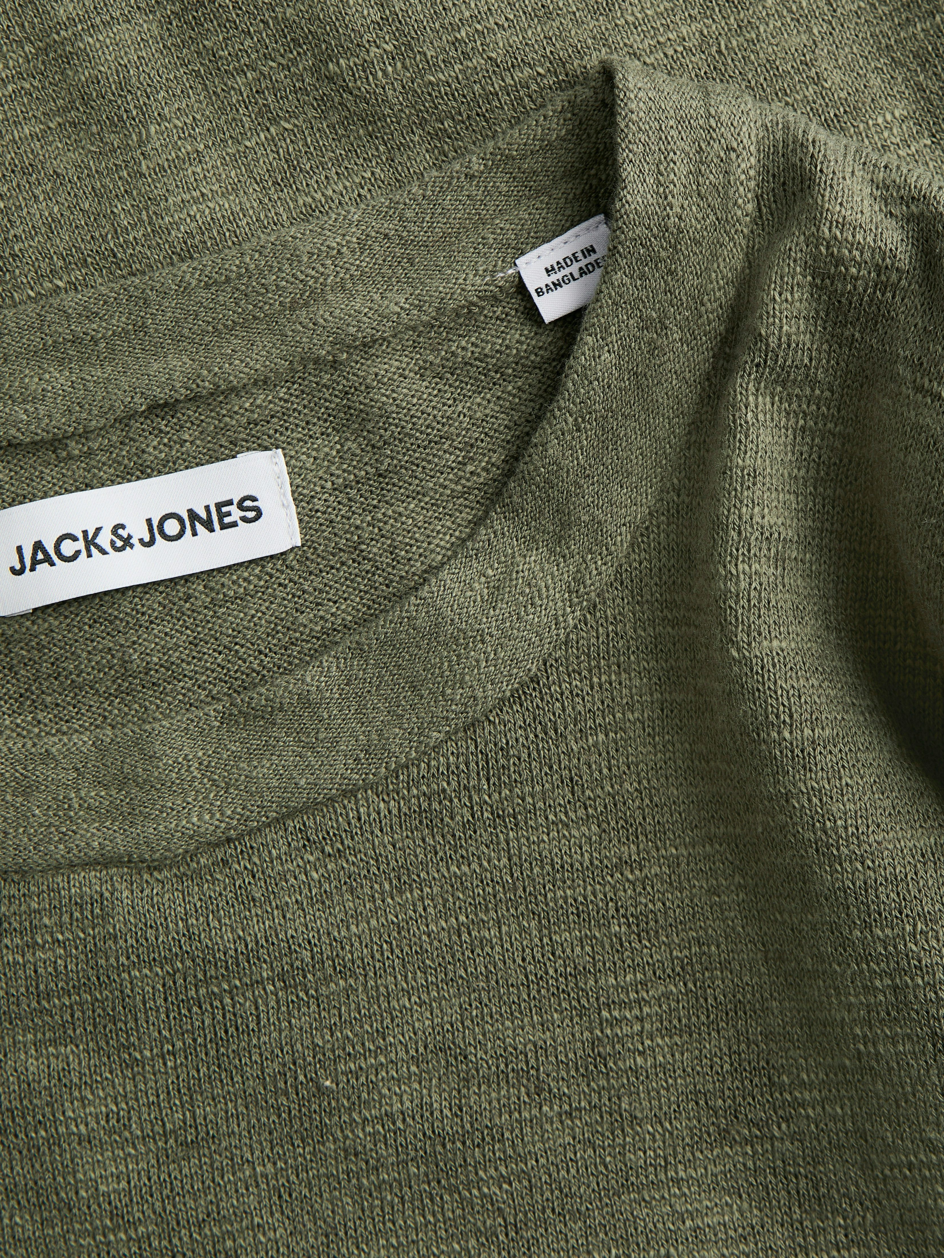 Jack & Jones Rundhalspullover JJESUMMER KNIT CREW NECK SN mit Rundhalsausschnitt