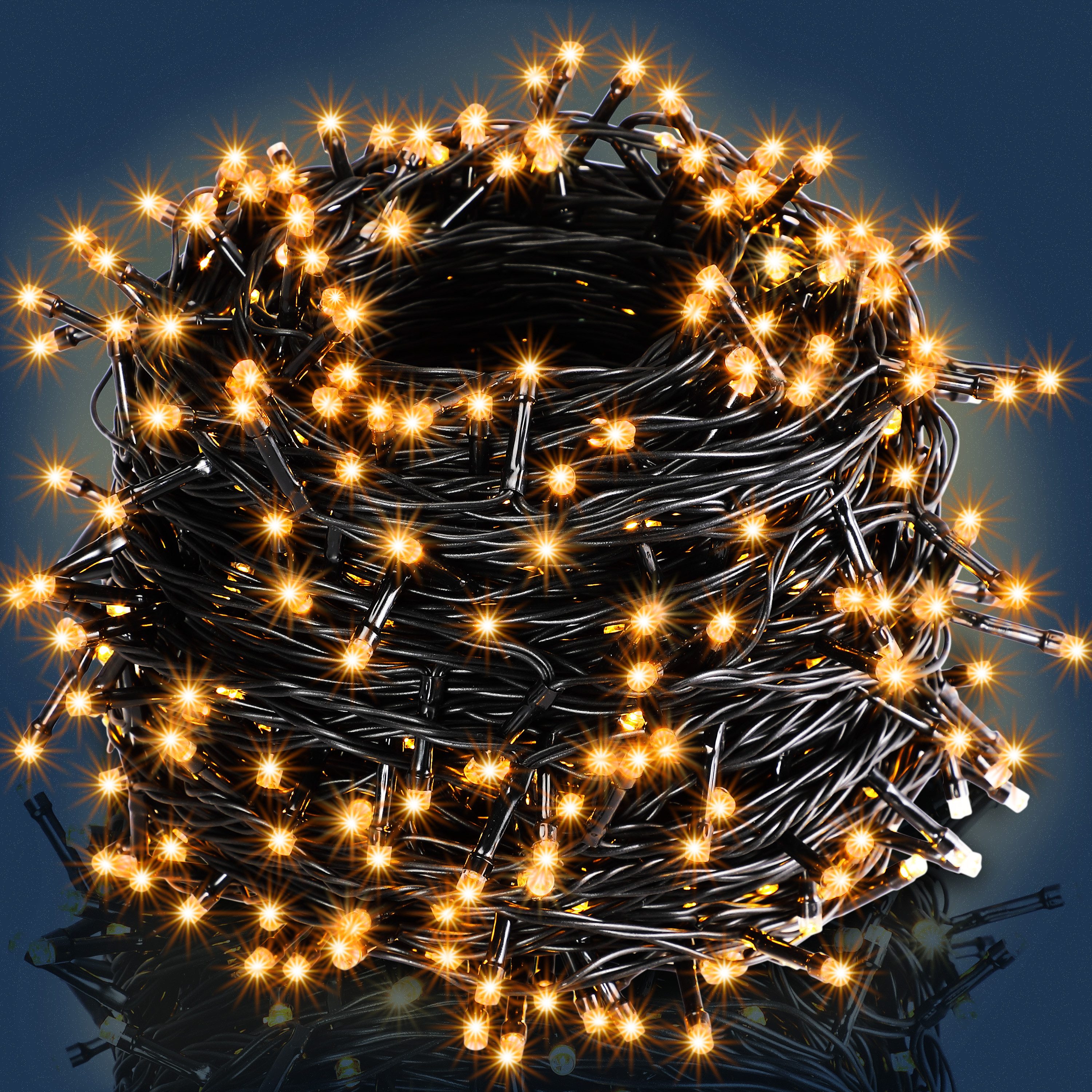monzana Lichterkette, 200 / 400 / 600 LEDs warmweiß / kaltweiß / bunt IP44