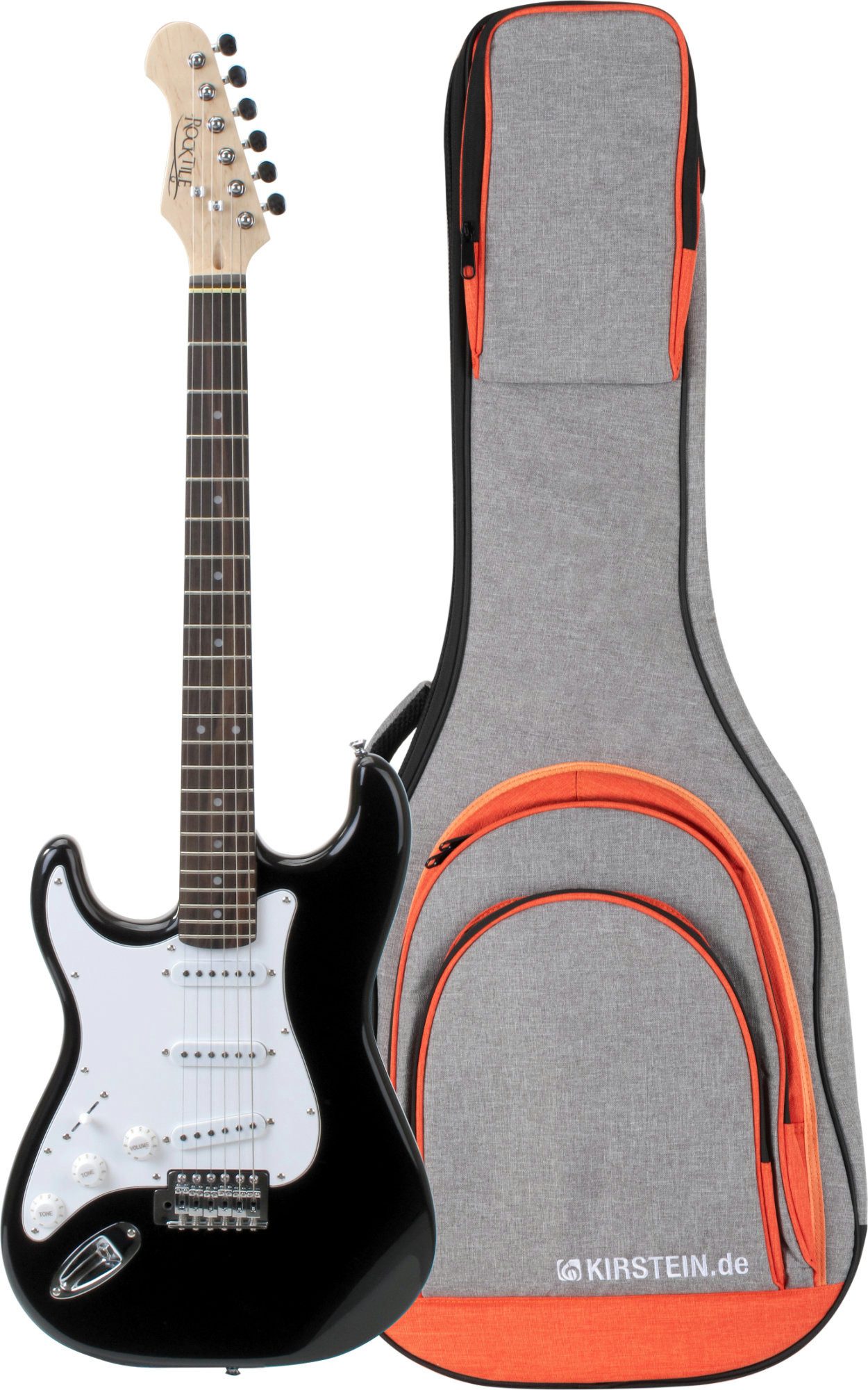 E-Gitarre Pro ST3-BK/RW-L Linkshänder (Lefty) E-Gitarre Black Gigbag Set