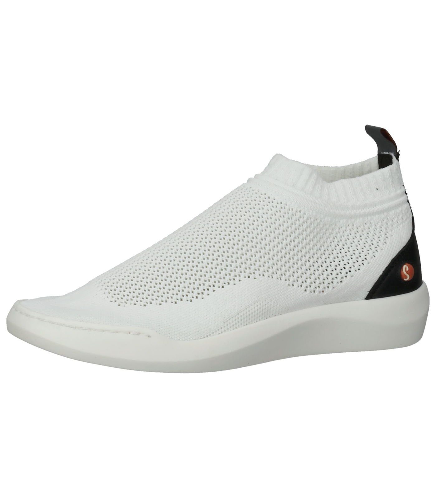 (WHITE) Leder Sneaker Weiß softinos Sneaker