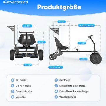 ihoverboard Balance Scooter Schwebe-Skateboard-Sitz für 6,5", 8", 8,5" und 10" Balance-Boards