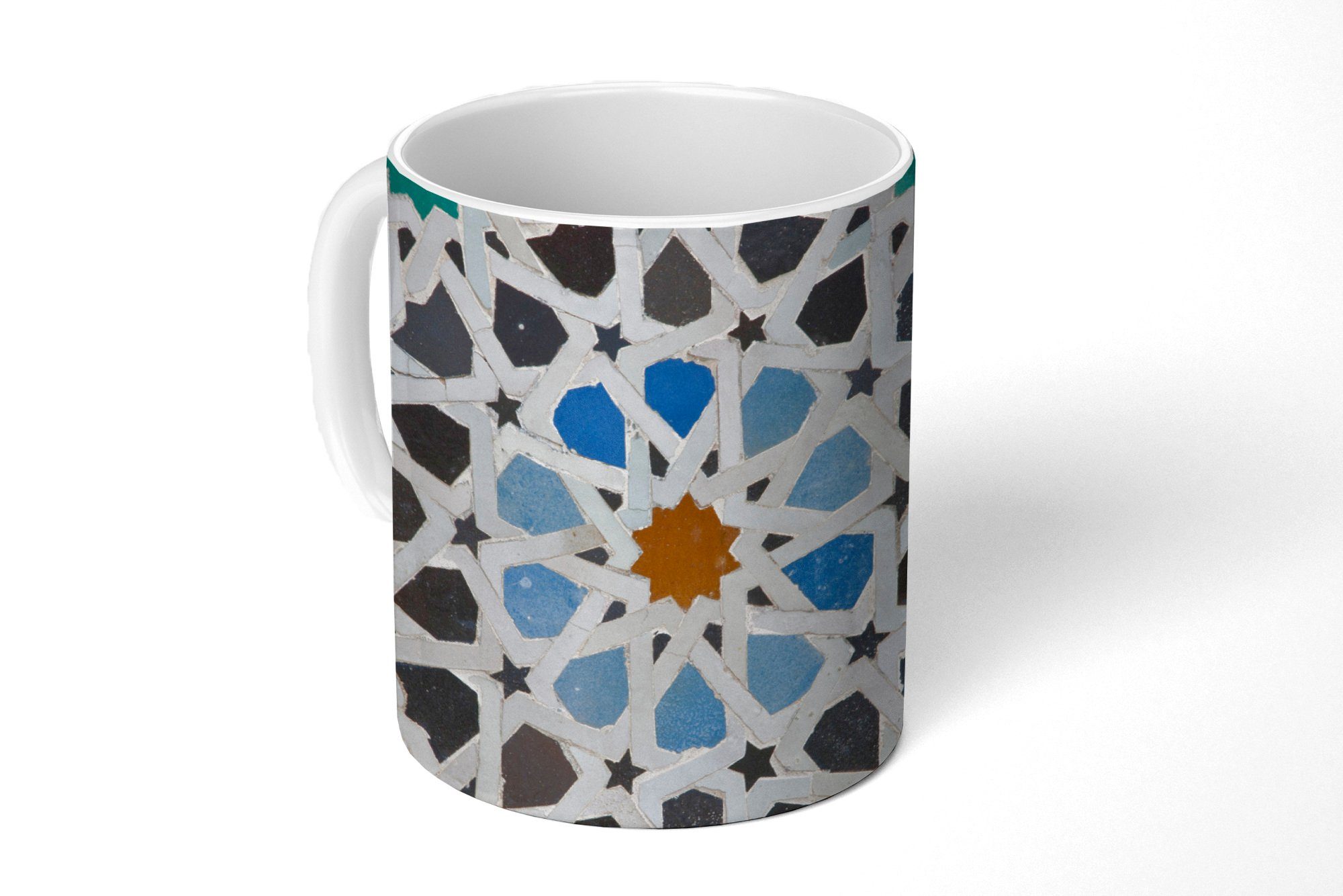 MuchoWow Tasse Ein marokkanisches Mosaikdetail, Keramik, Kaffeetassen, Teetasse, Becher, Teetasse, Geschenk