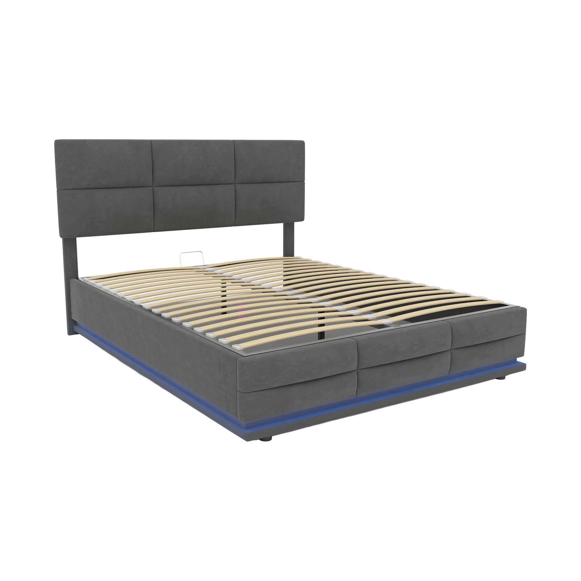 LVHOM Boxbett 90/140/160/180x200 cm mit LED, USB, Typ C-Ladeanschluss, Bett günstig online kaufen