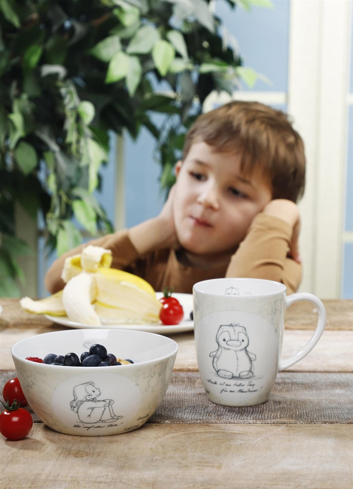 Goebel Kindergeschirr-Set Anouk Glaub an deine Träume Kindergeschirr-Set (5-tlg), 1 Personen, Fine Bone China