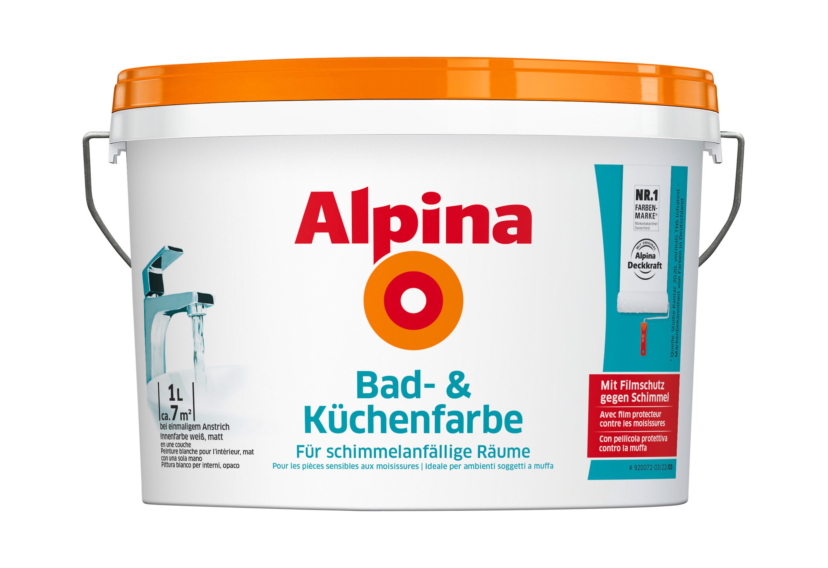 Alpina Wandfarbe Bad- & Küchenfarbe weiß matt