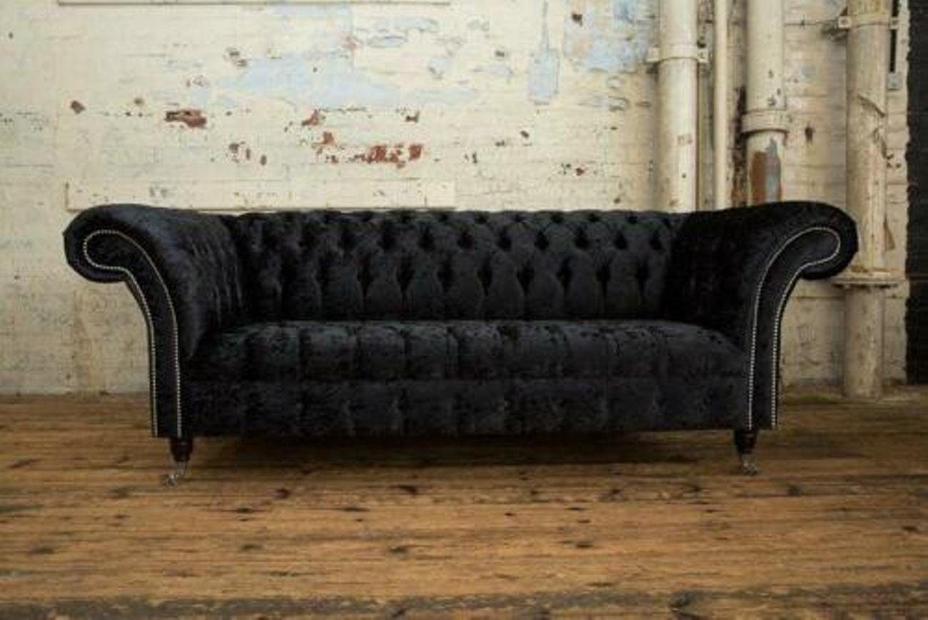 JVmoebel 3-Sitzer Design Luxus Stoffsofas Chesterfield Textil Sofa 3 Sitzer Sofa Polster, Made in Europe