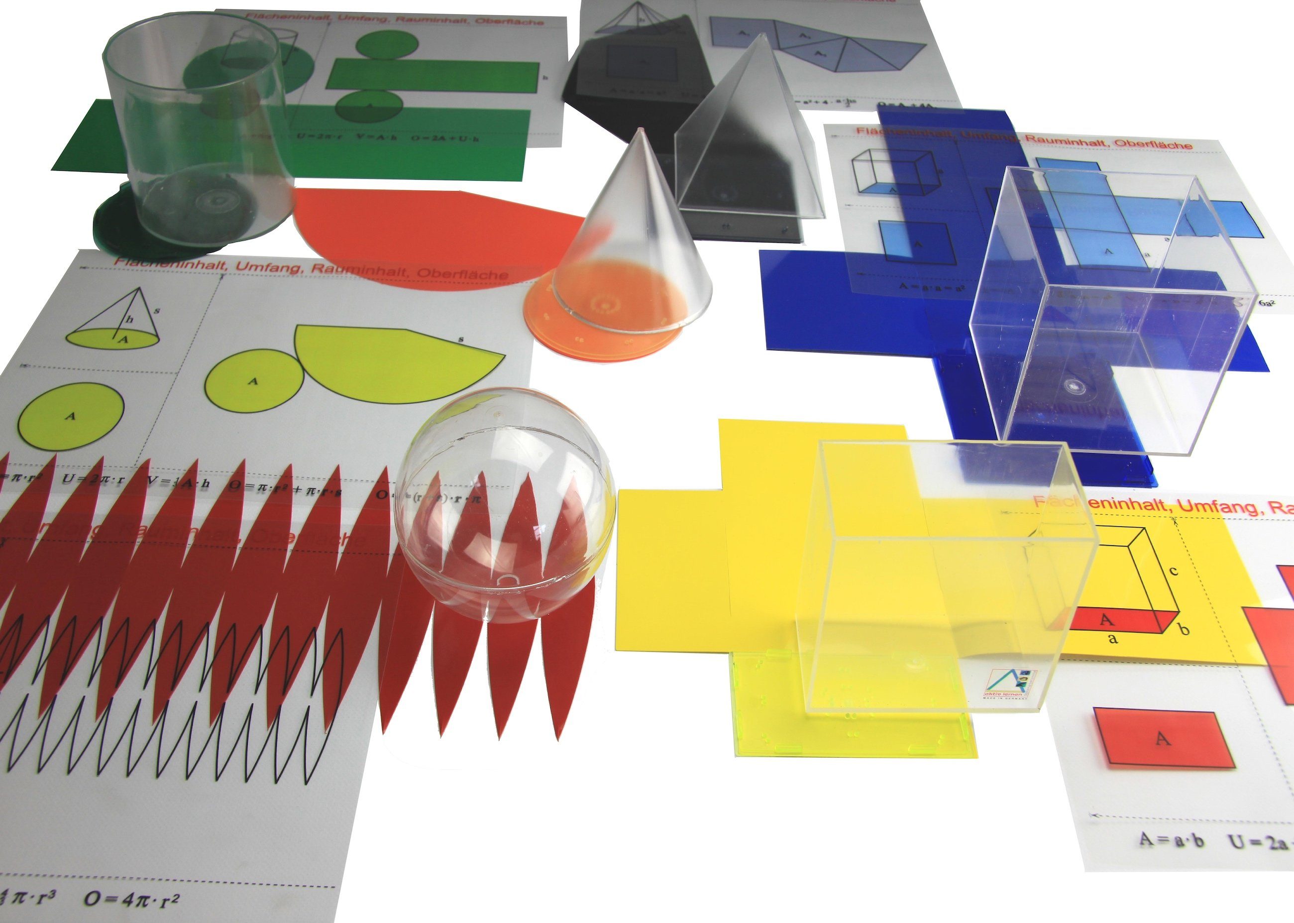 Wissner® aktiv lernen Lernspielzeug Körperformen-Komplettsatz, RE-Plastic® Geokörper, RE-Plastic®