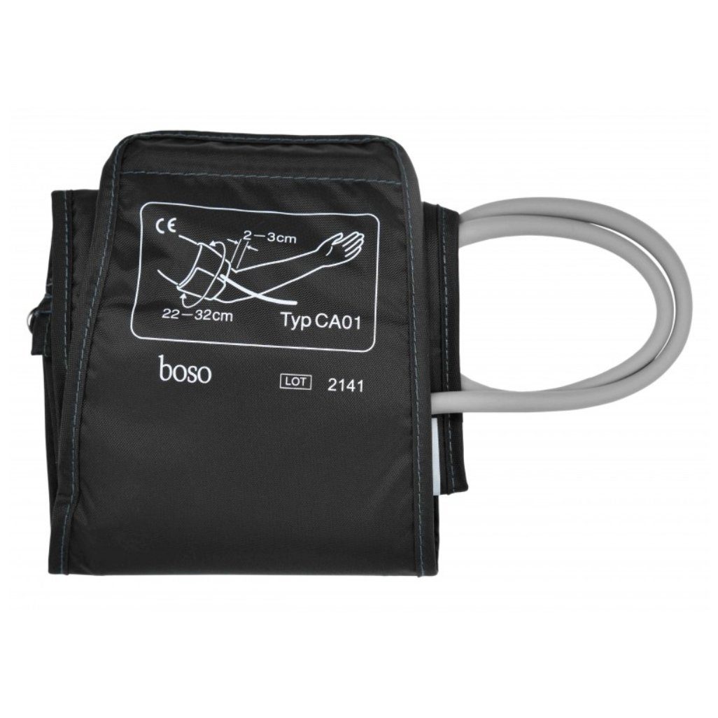 boso Oberarm-Blutdruckmessgerät Medicus Uno, Standard-Klettenmanschette 22 - 32 cm oder XL 32 - 48 cm, Deutsche Qualität, Blutdruckmessung, Gesundheitsvorsorge