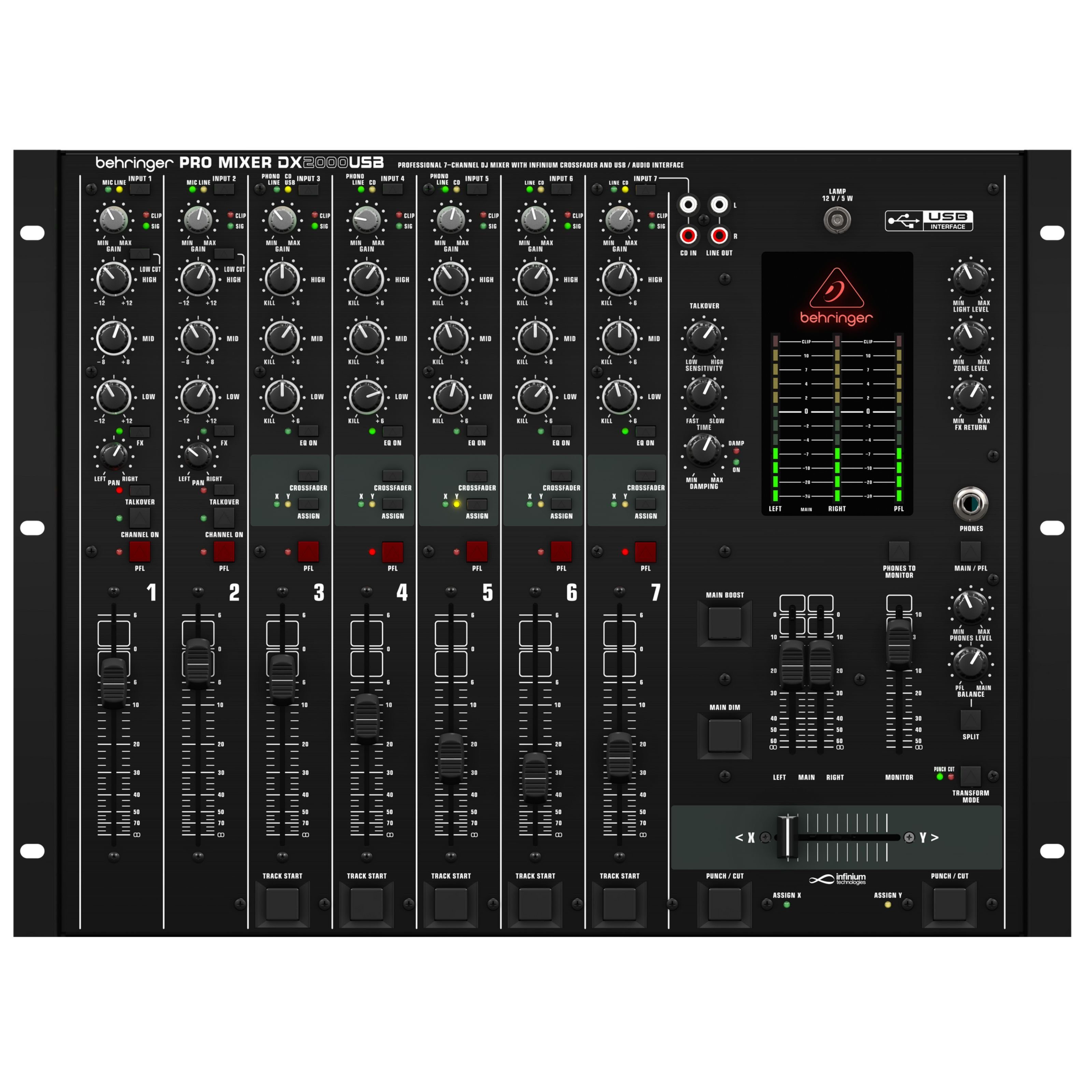Behringer Mischpult, (DX2000USB, DJ-Mixer, DJ-Clubmixer), DX2000USB - DJ Mixer