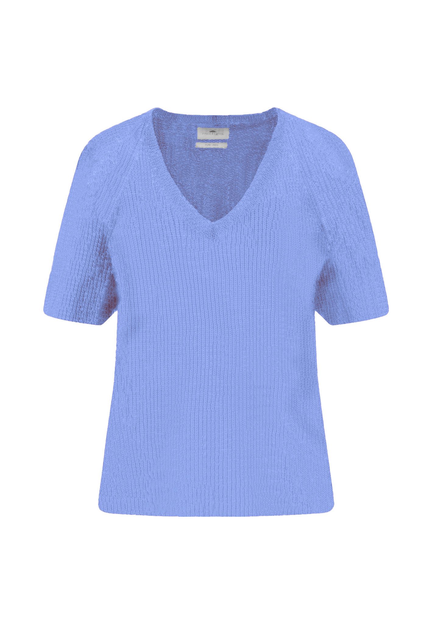 FYNCH-HATTON Strickpullover PULLOVER 1/2 V-NECK LINEN