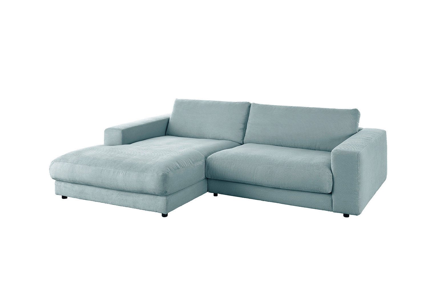 KAWOLA Ecksofa MADELINE, Sofa Cord Longchair günstig online kaufen