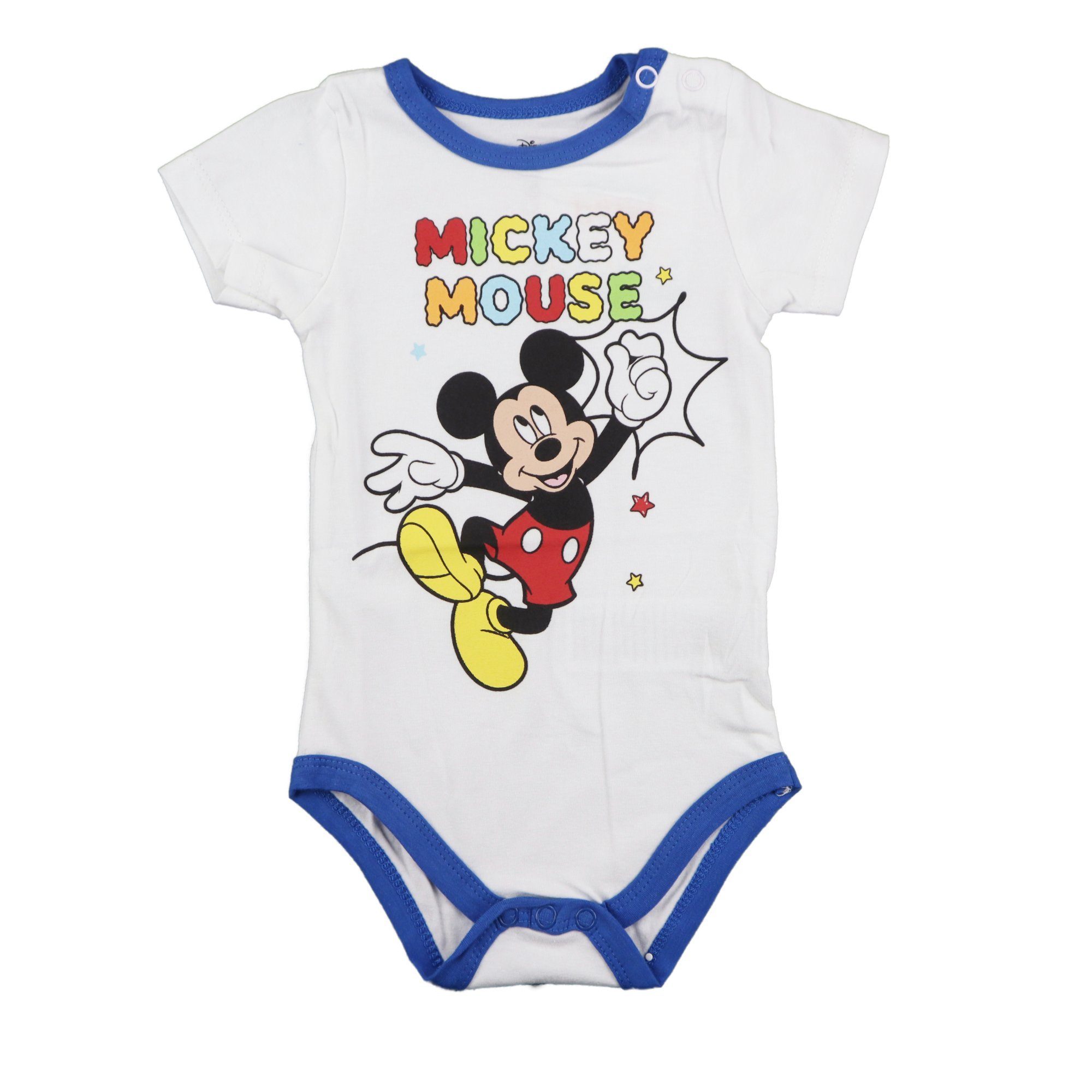 Disney Mickey 92 Strampler Gr. Body bis 68 Mouse Mickey Kurzarmwickelbody Baby kurzarm Maus