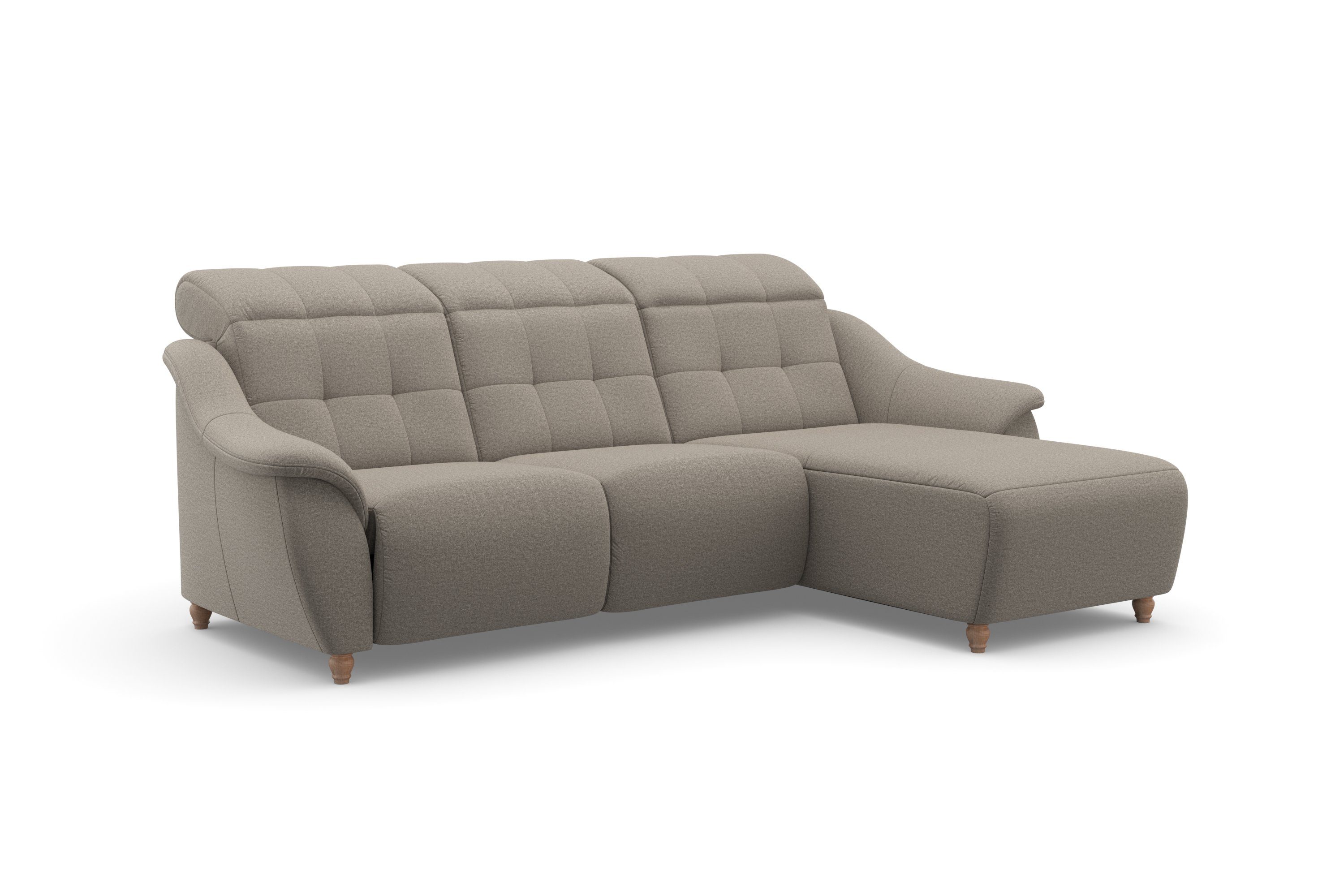 Home affaire Ecksofa Boston L-Form, 2 Teile, Kopfteilverstellung an jeder Sitzfläche, wahlweise Relaxfunktion