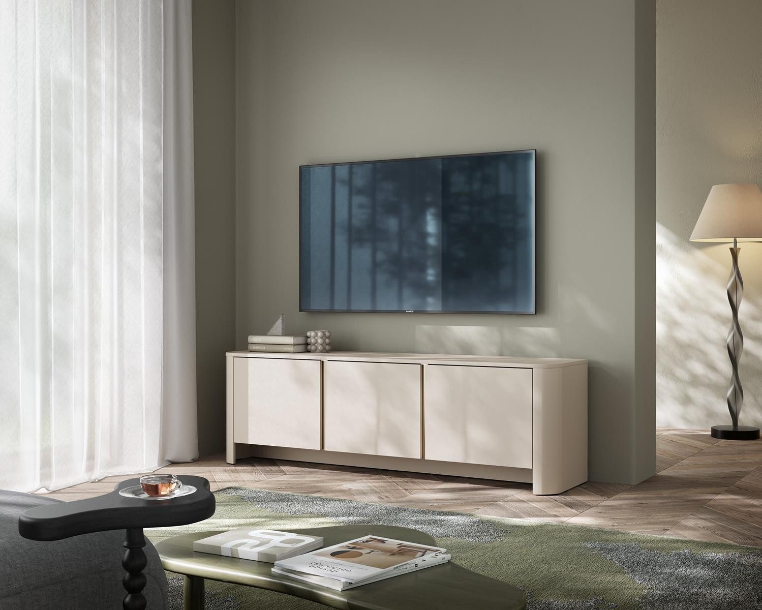 Compleo TV-Schrank im Japandi Stil, TV günstig online kaufen