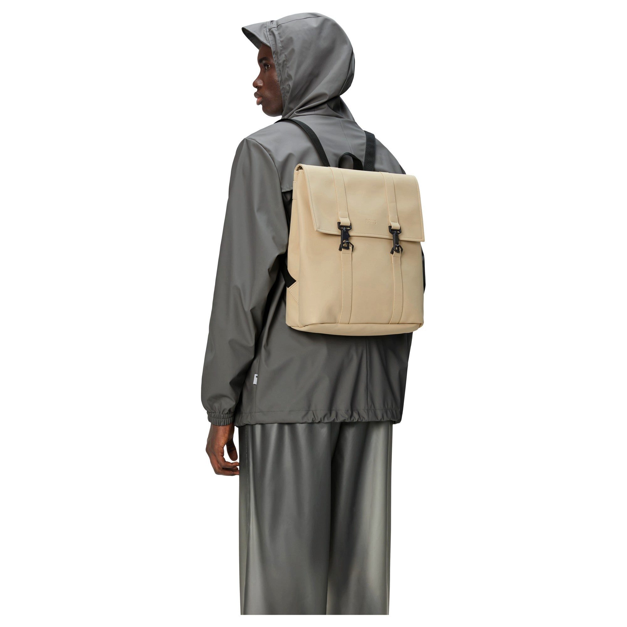 Rains Rucksack MSN Bag Mini - Rucksack 34 cm RFID (sand)