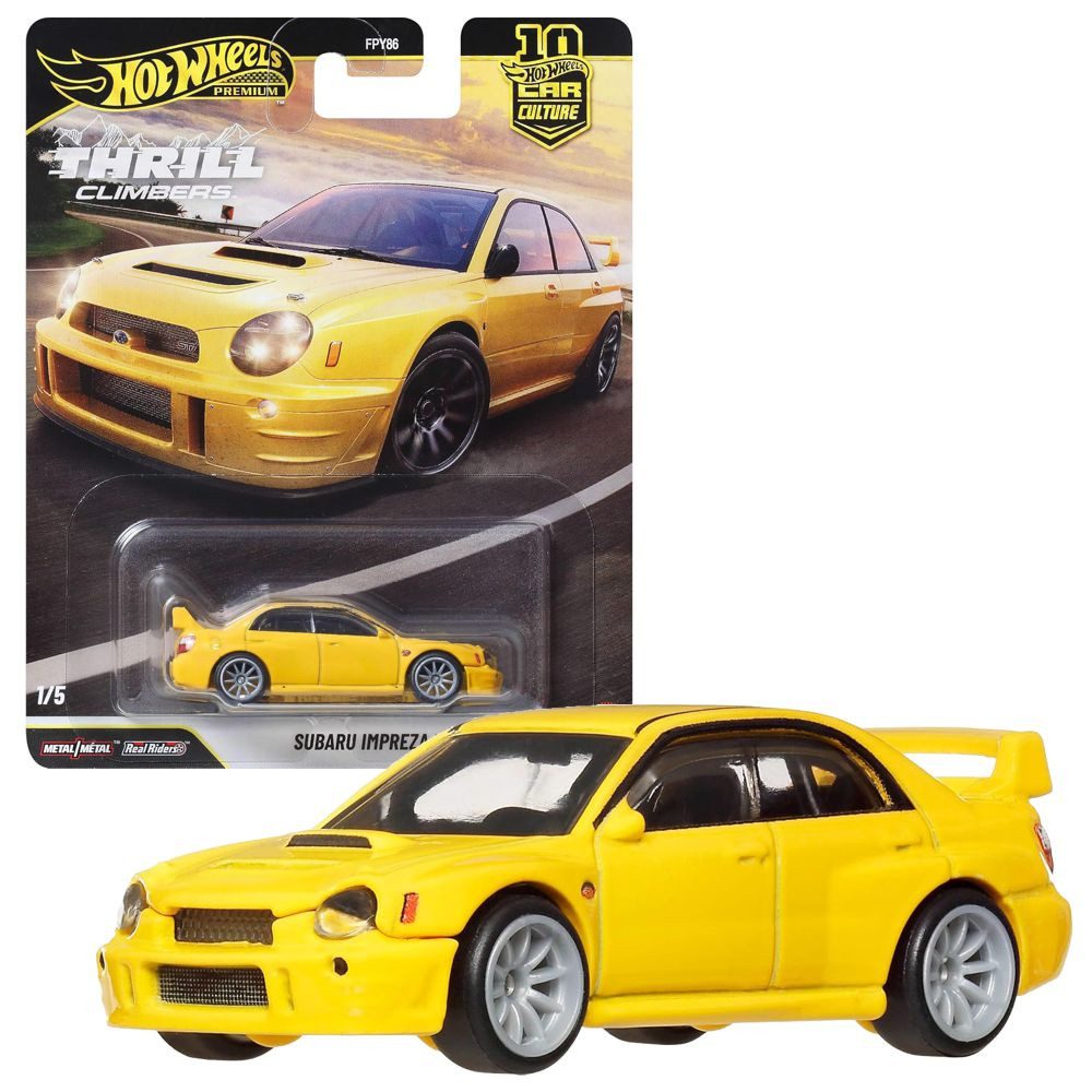 Hot Wheels Spielzeug-Rennwagen Subaru Impreza WRX JKF21 Hot Wheels Premium Car Culture Fahrzeug