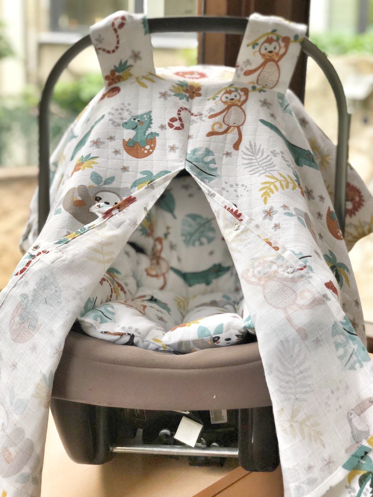 Babyschale Babyschalen Set Sichtschutz Sitzauflage Einschlagdecke Maxi Cosi