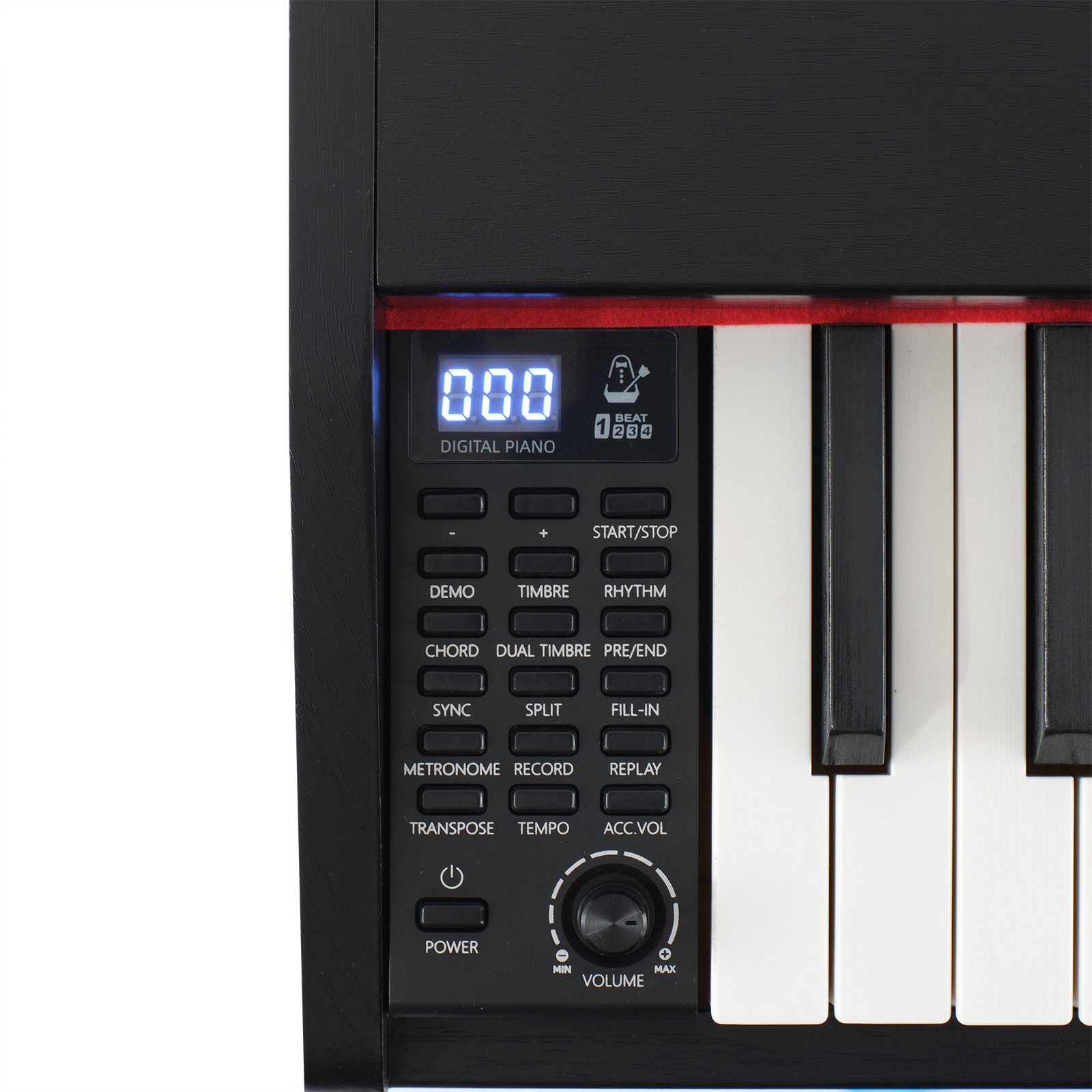 MUSTAR Digitalpiano 88 Tasten für Anfänger mit 3 Pedaleinheiten – Bild 4 von 5