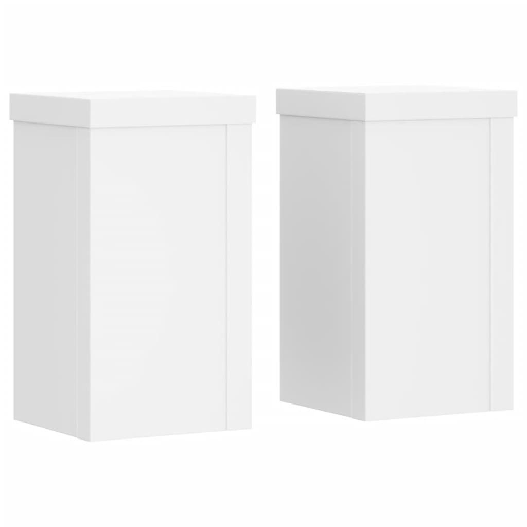 vidaXL Blumenständer Pflanzenständer 2 Stk. Weiß günstig online kaufen