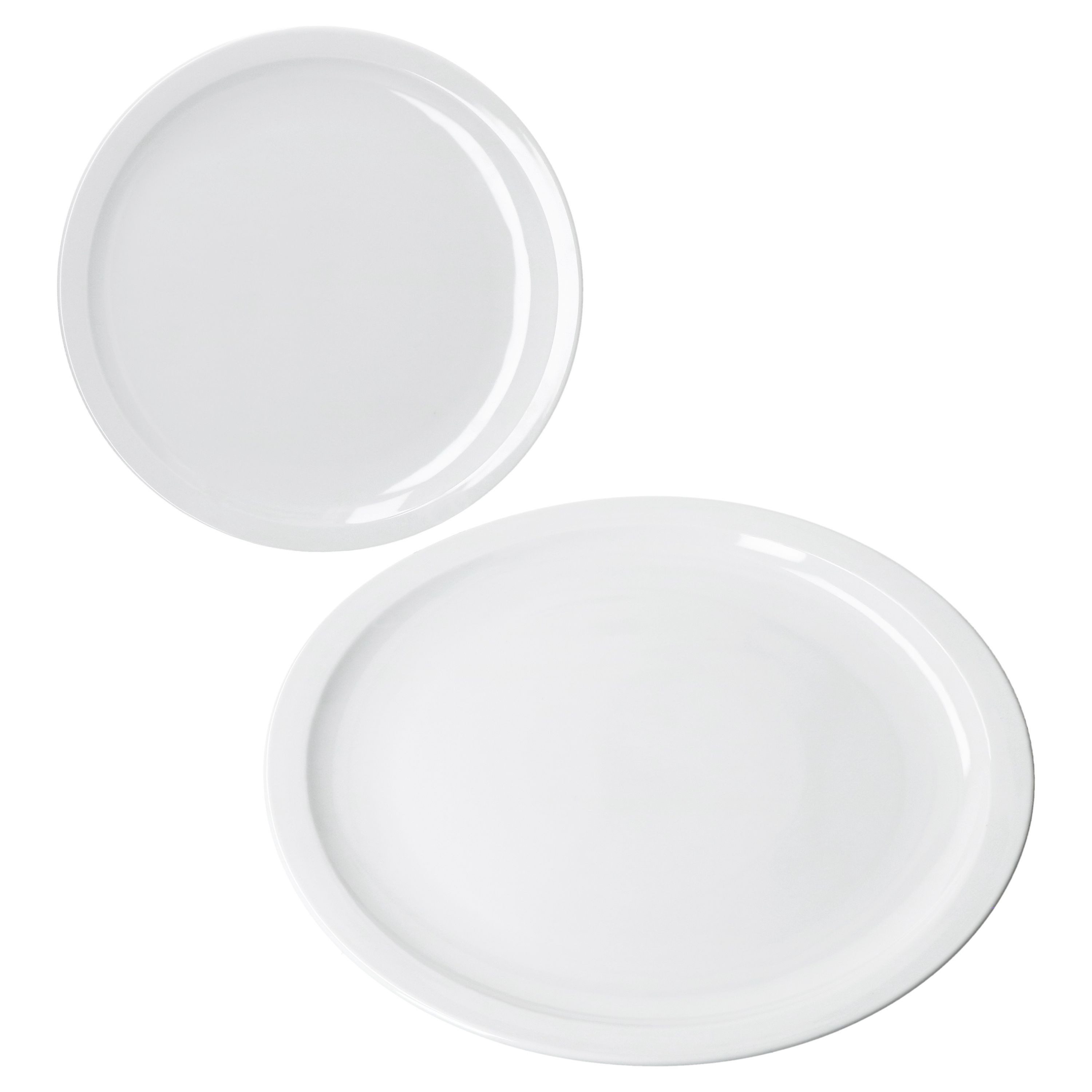 MamboCat Pizzateller 2er Set Bianco Pizzateller Ø30,5cm große Teller weiße große Platte