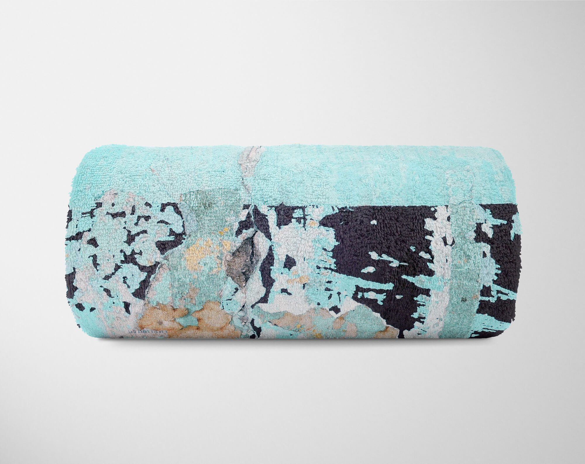 Fotomotiv Art Sinus Handtücher Strandhandtuch Handtuch Kuscheldecke (1-St), Auffallend, Saunatuch Wandstruktur mit Handtuch Baumwolle-Polyester-Mix