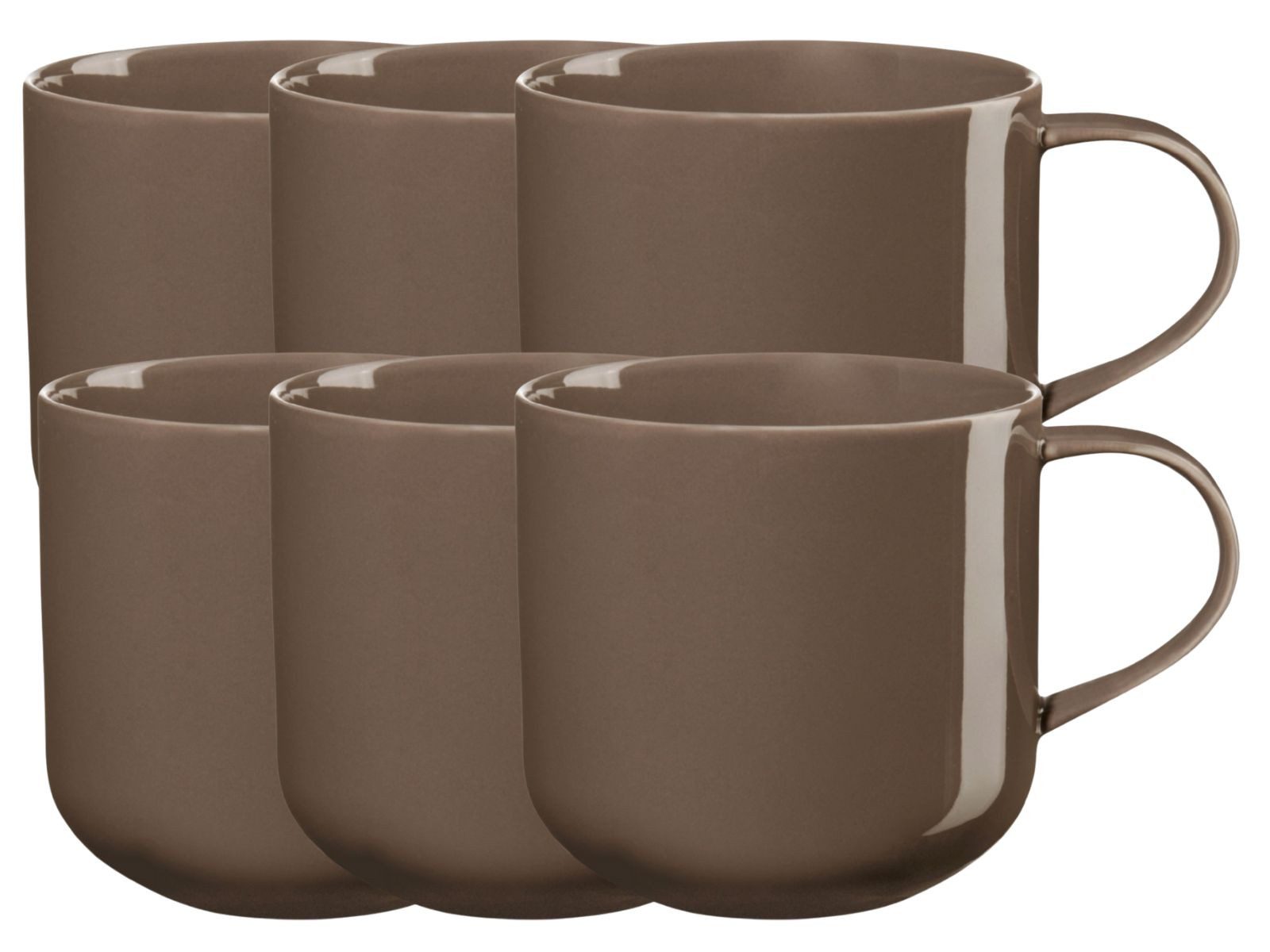 ASA SELECTION Becher coppa Henkelbecher kaori 0,4l Set6, Porzellan