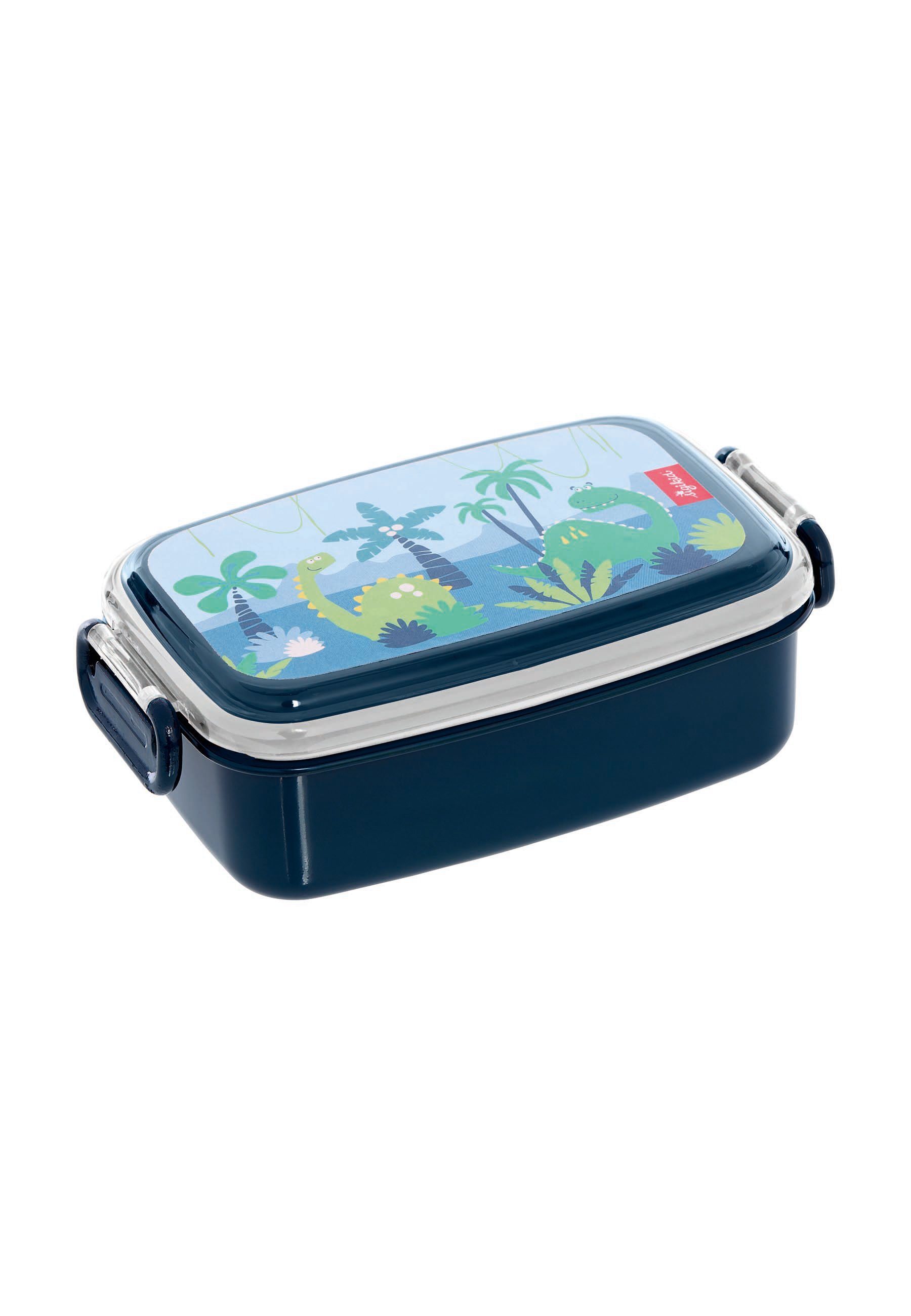 Sigikid Lunchbox Kinder Lunchbox Brotdose, Box 100% PP, Deckel 100% PS, Griffe 100% ABS, (1-tlg) blau