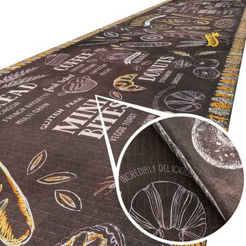 Küchenläufer Läufer Küchenläufer Flurläufer Teppichläufer Textil SPRINTY Gebäck, ANRO, Rechteckig, Höhe: 3 mm, Textil