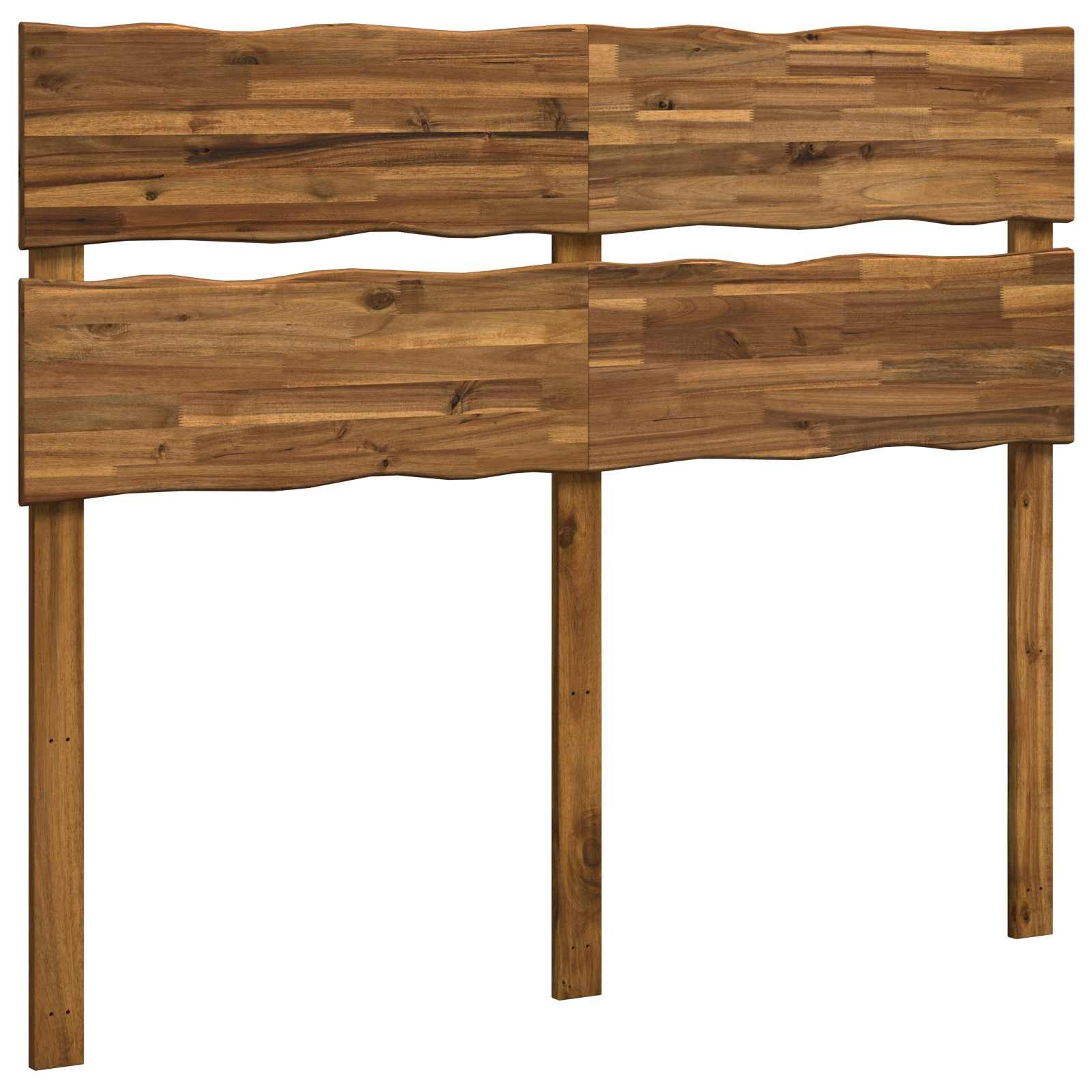 vidaXL Bett Kopfteil mit Live Edge ROSTOCK Natur 160 cm Massivholz (1-tlg)