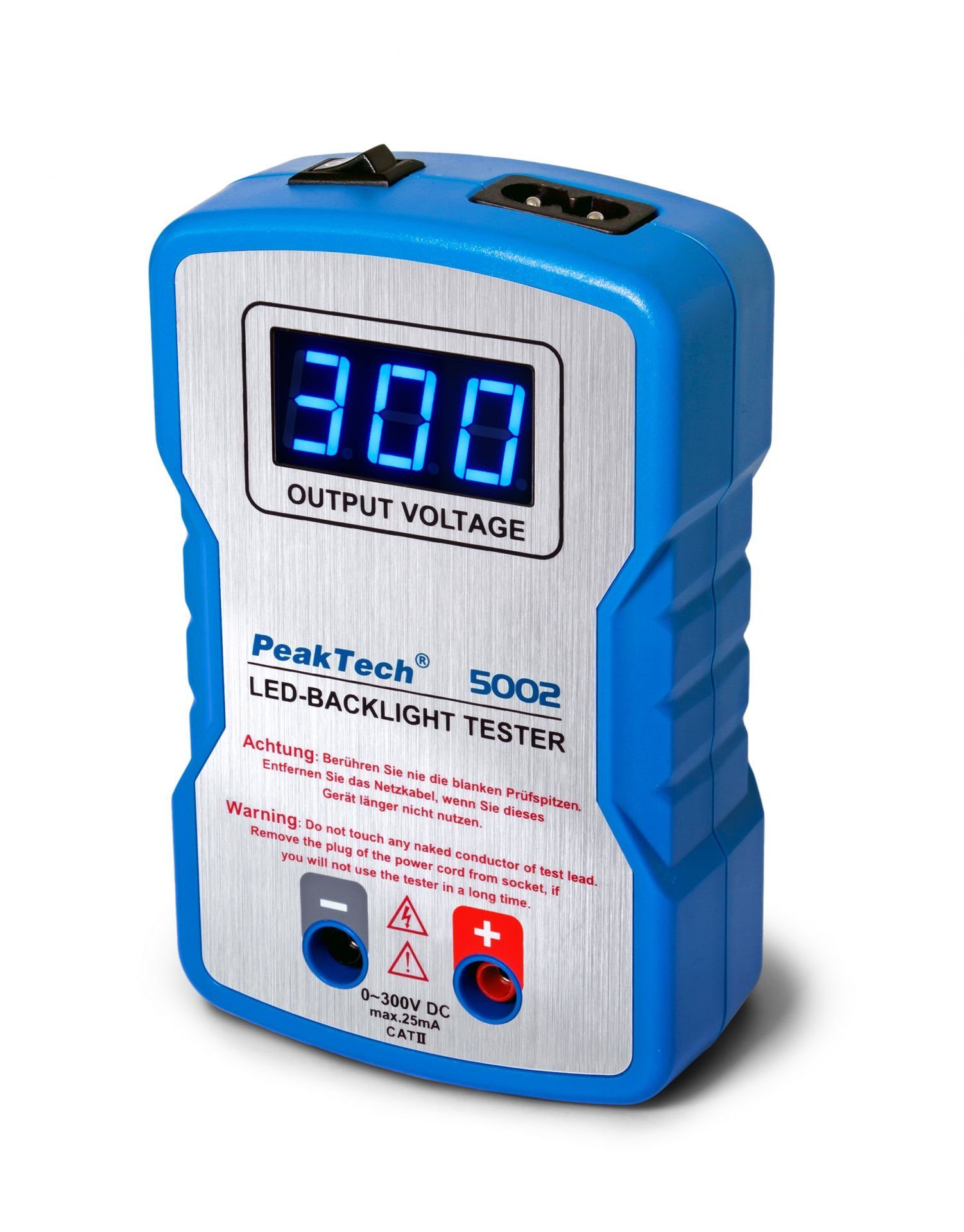 Tester/ 5002: 300V Beleuchtungstester, - Strommessgerät PeakTech LED DC, 0 PeakTech 1-tlg.