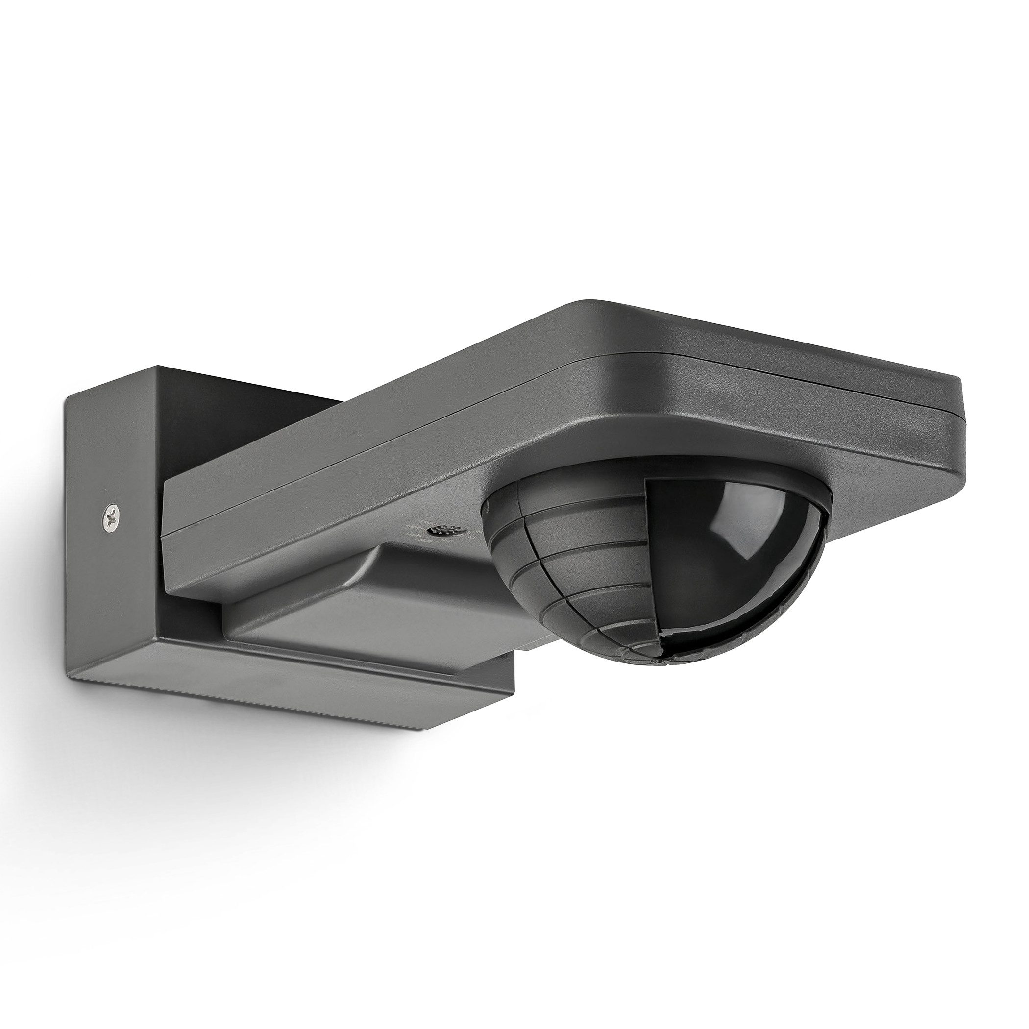 SEBSON Bewegungsmelder Infrarot Sensor Außen IP65 Aufputz, Anthrazit Reichweite 20m 360°, (1-St), Wand und Deckenmontage, LED geeignet, programmierbar, schwenkbar