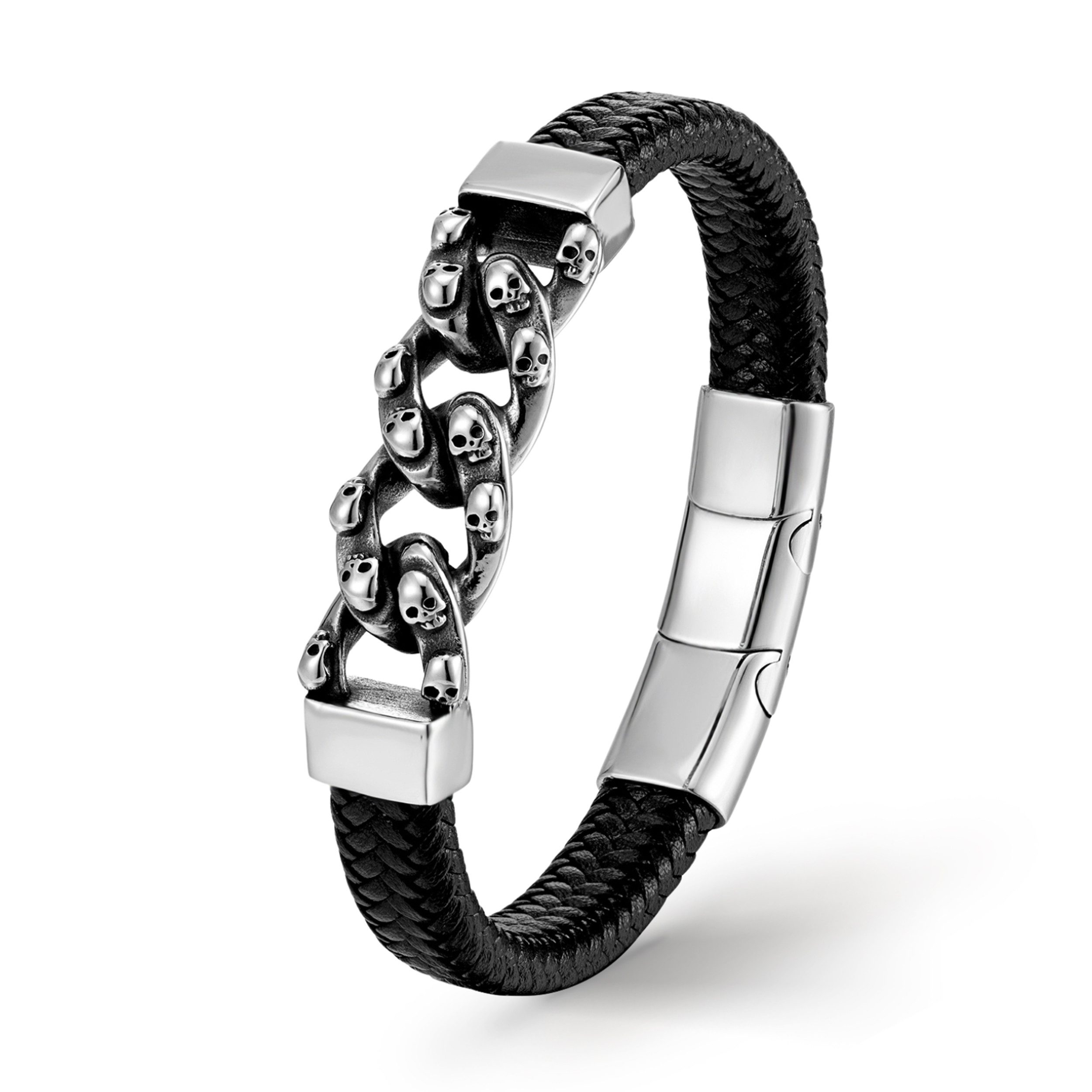 UNIQAL.de Lederarmband Herren Skull „ACE OF günstig online kaufen