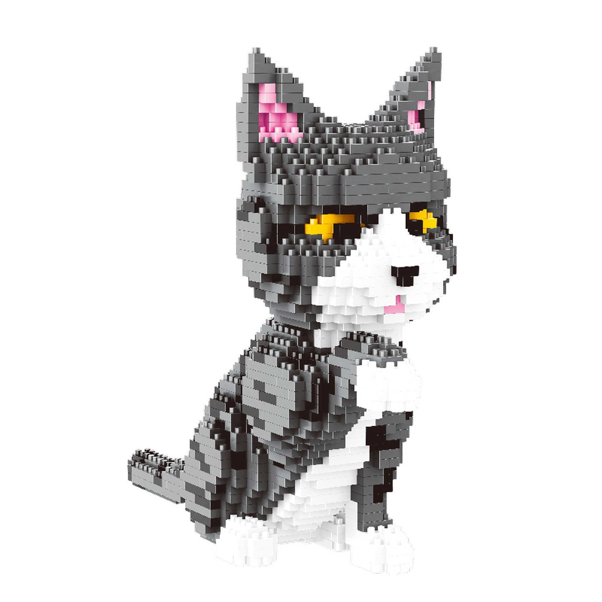 Balody 16038 - Graue Katze (Balody) Klemmbausteine Spielbausteine, (1300 St)