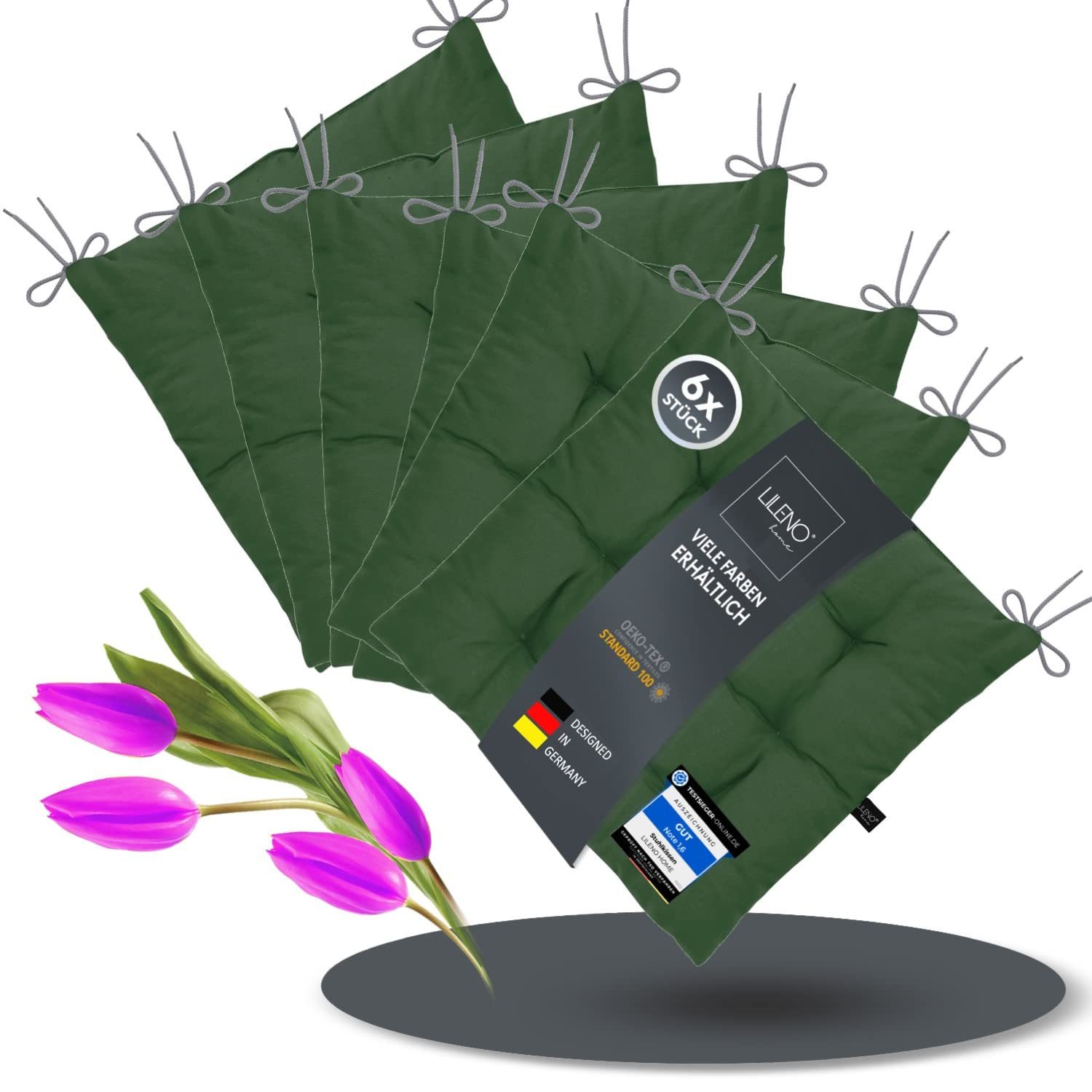 LILENO HOME Stuhlkissen Sitzkissen für Gartenstuhl, günstig online kaufen