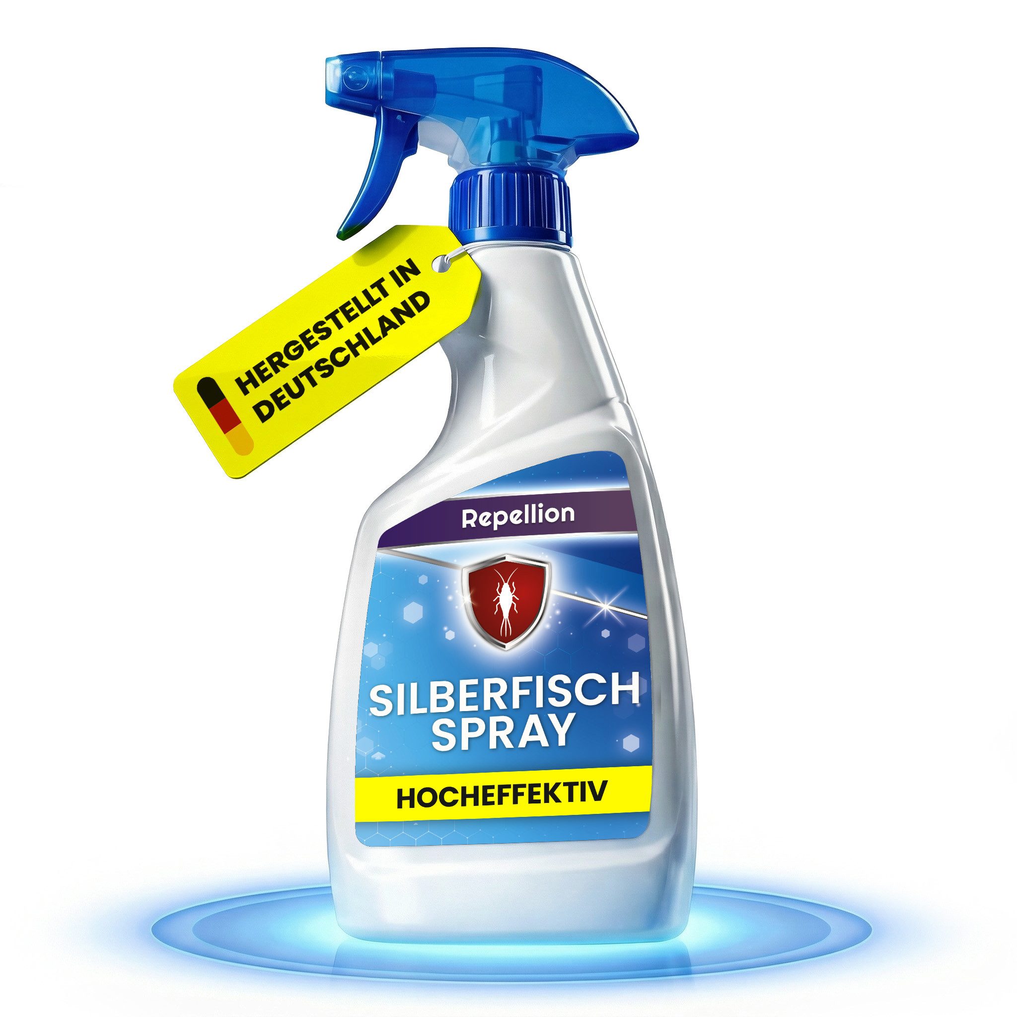 Repellion Insektenspray Silberfisch Spray - Hocheffektive Sofort-Abwehr von Silberfischen, 500 ml, Wirksames Mittel gegen Silberfische im Bad, Keller & Haus