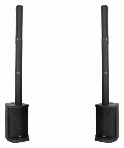 McGrey E-208LAB Aktiv Line Array Akku-Säulenanlage Stereo Set Lautsprecher (Bluetooth, 100 W, PA-Anlage mit 8x 2,5" Breitbandlautsprecher)