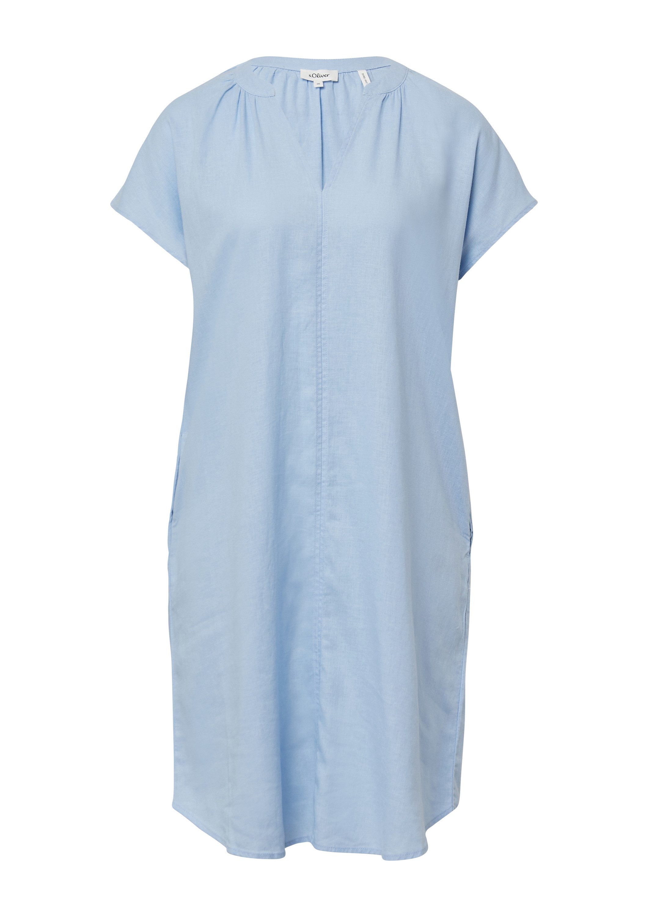 s.Oliver Minikleid Kleid Blusenkleid aus Leinenmix mit Eingrifftaschen günstig online kaufen