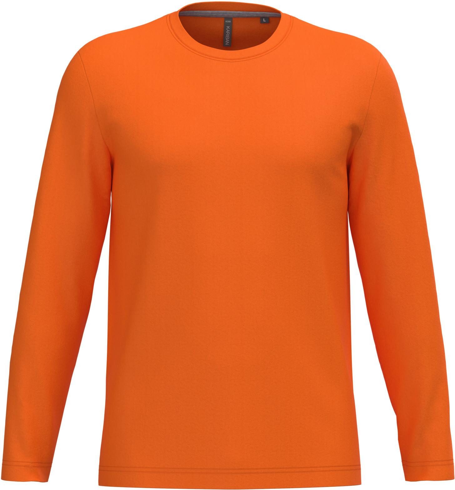 Kariban Langarmshirt Herren Langarmshirt Men's long-sleeved crew neck T-shirt