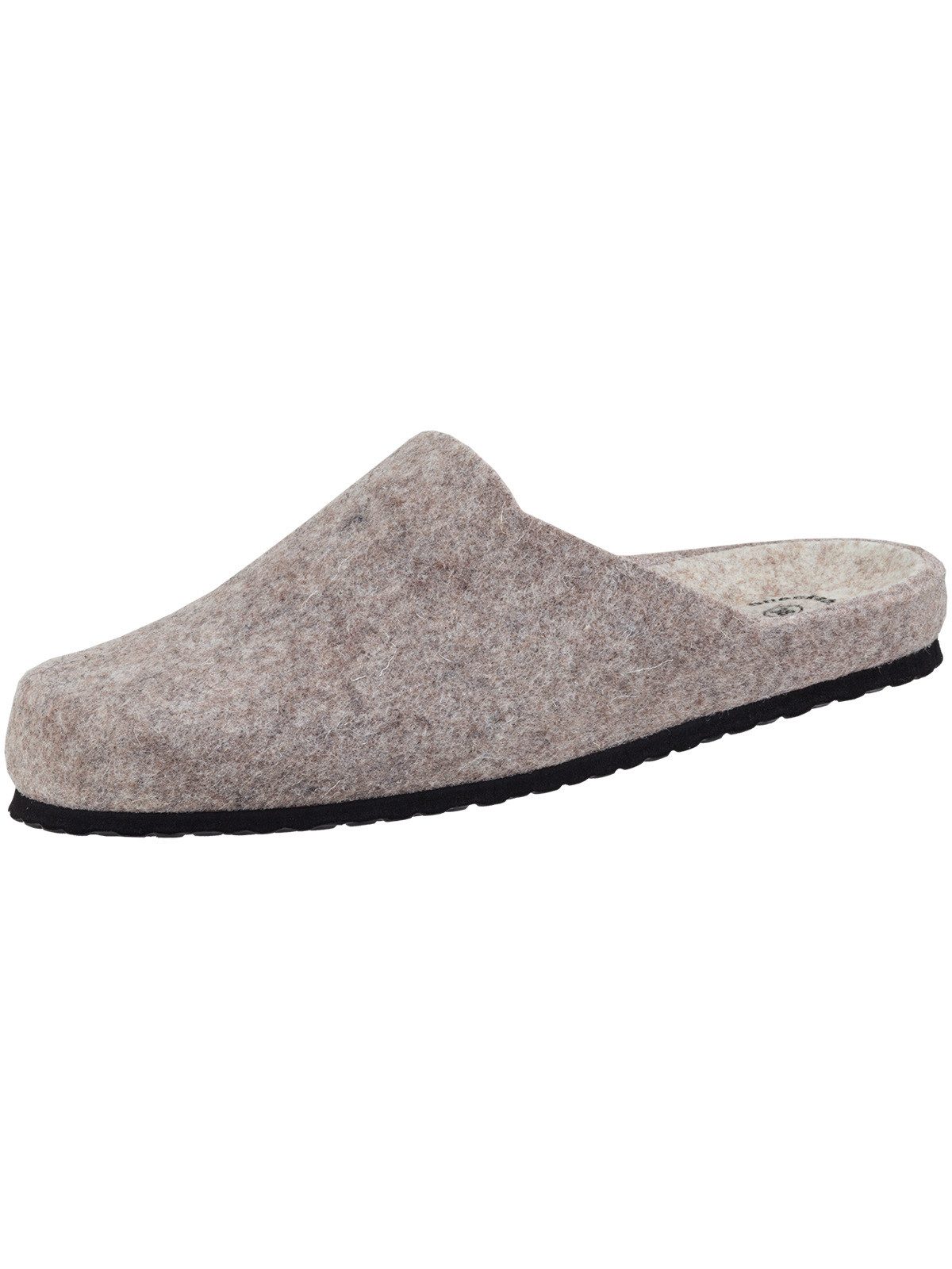 GEKA Natural Filz Clog beige Hausschuh