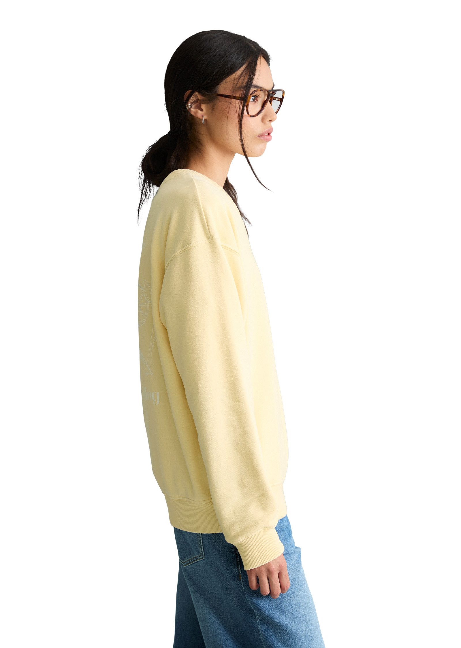 Marc O'Polo DENIM Sweatshirt aus softer Bio-Baumwolle