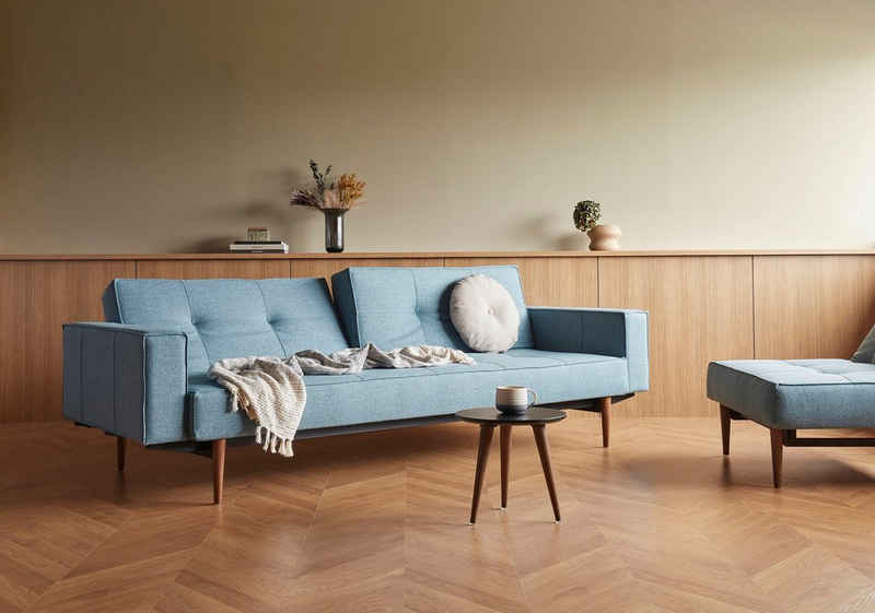 INNOVATION LIVING ™ Sofa »Splitback«, mit Armlehne und dunklen Styletto Beinen, in skandinavischen Design