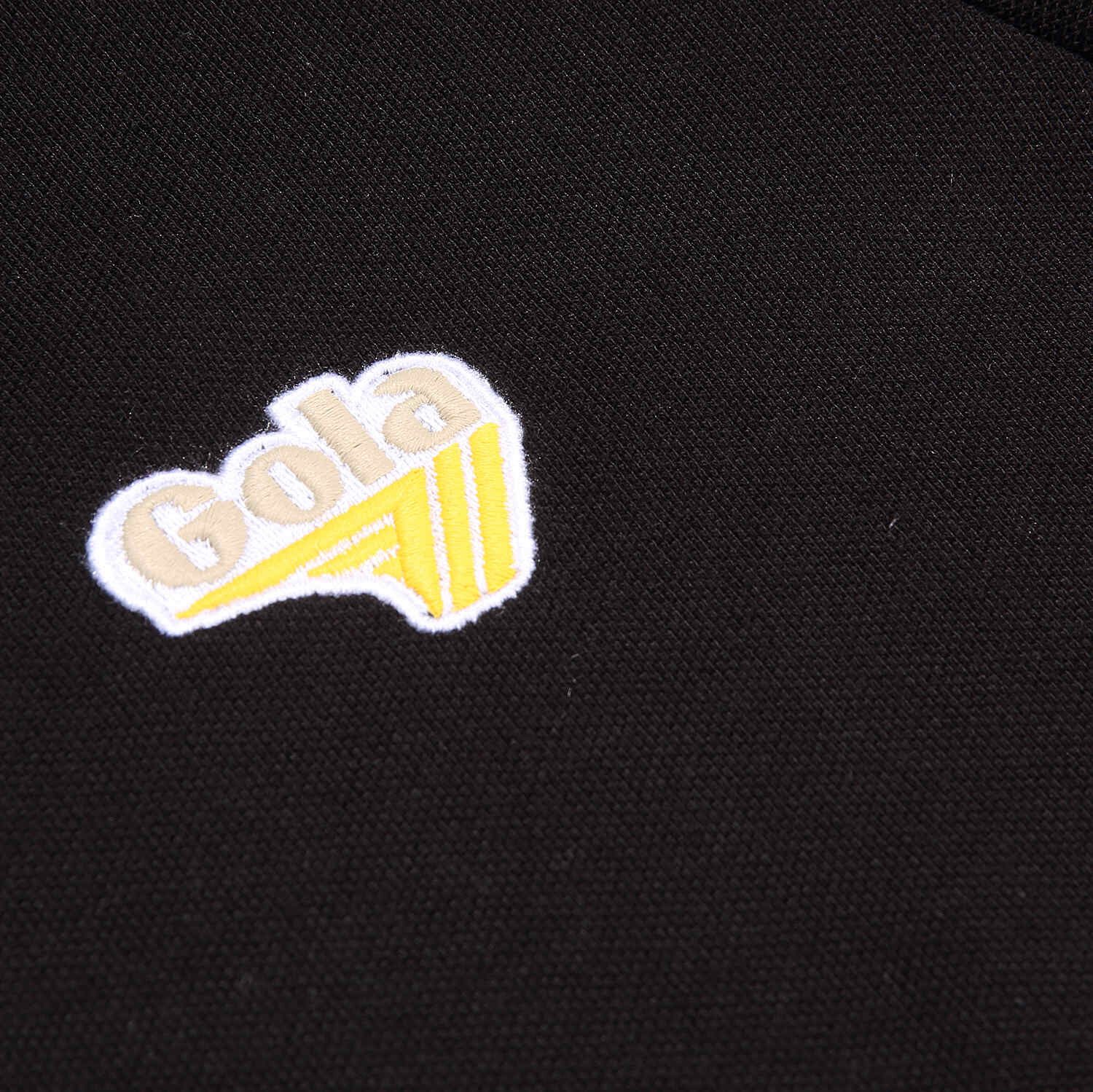 Gola Poloshirt Logo Print (100% Baumwolle) schwarz Herren