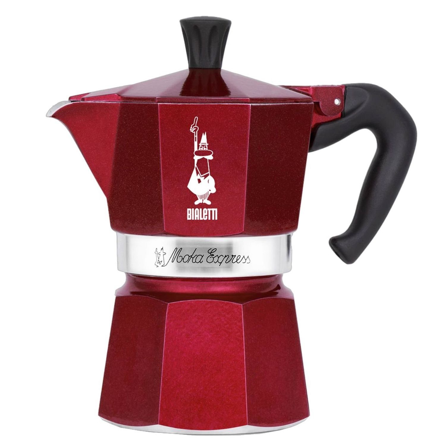 BIALETTI Espressokocher Deco Glamour Moka Express für 6 Tassen, 0,27l Kaffeekanne