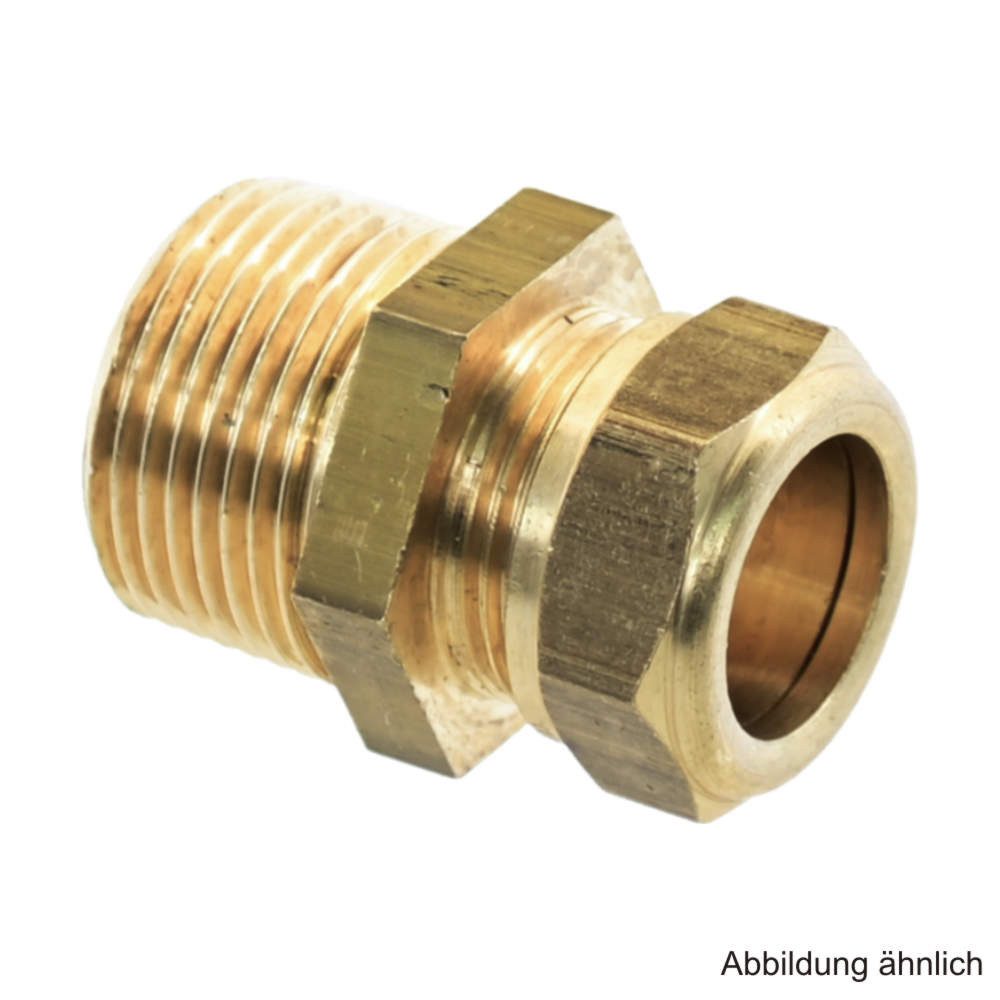 Simplex Armaturen Wasserrohr Simplex VSH Super Übergang mit Klemmringverschr. und AG, 15 mm x 1/2"