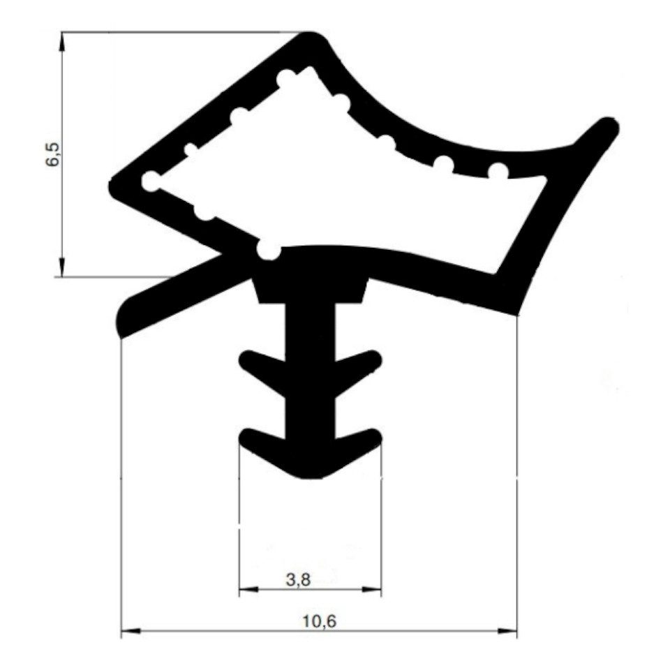 Einfach Dichtungen Türdichtband Zimmertürdichtung I 5m ► Dichtung Türe ► Langlebig und wartungsfrei