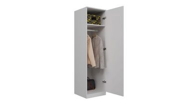 ibonto Garderobenschrank Eleganter Eckschrank: Viel Stauraum mit TIP-ON-System