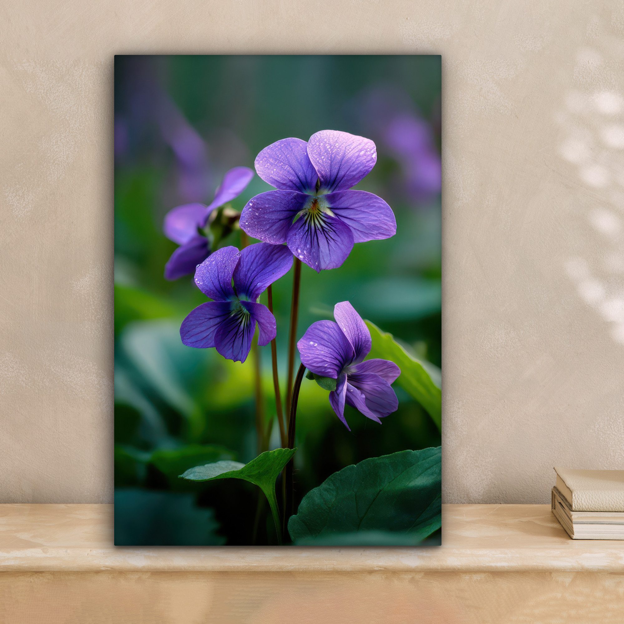 OneMillionCanvasses® Leinwandbild Veilchen - Lila - günstig online kaufen