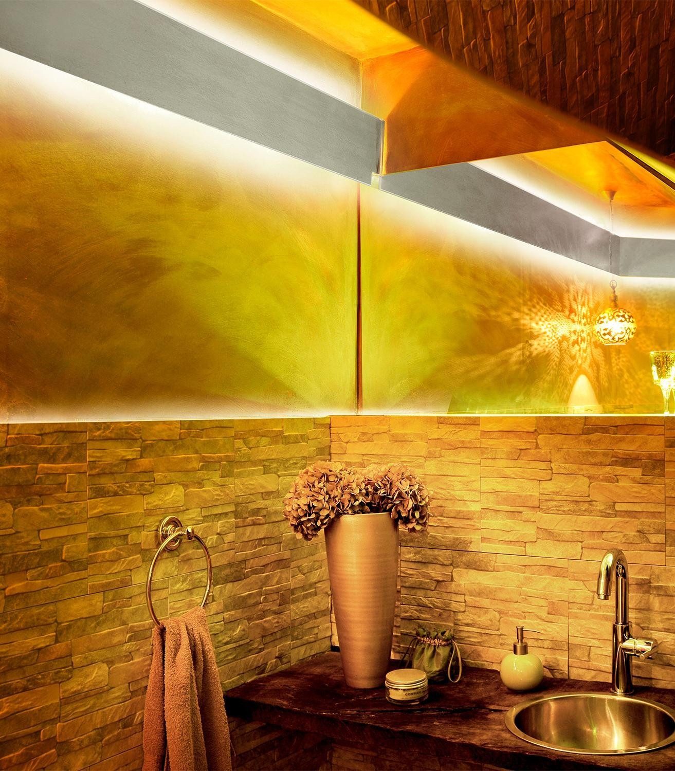 JUST LIGHT LED-Streifen TEANIA, 5 Meter, Weiß, Kunststoff, selbstklebend, mit Fernbedienung, RGB-Farbwechsel, Dimmfunktion