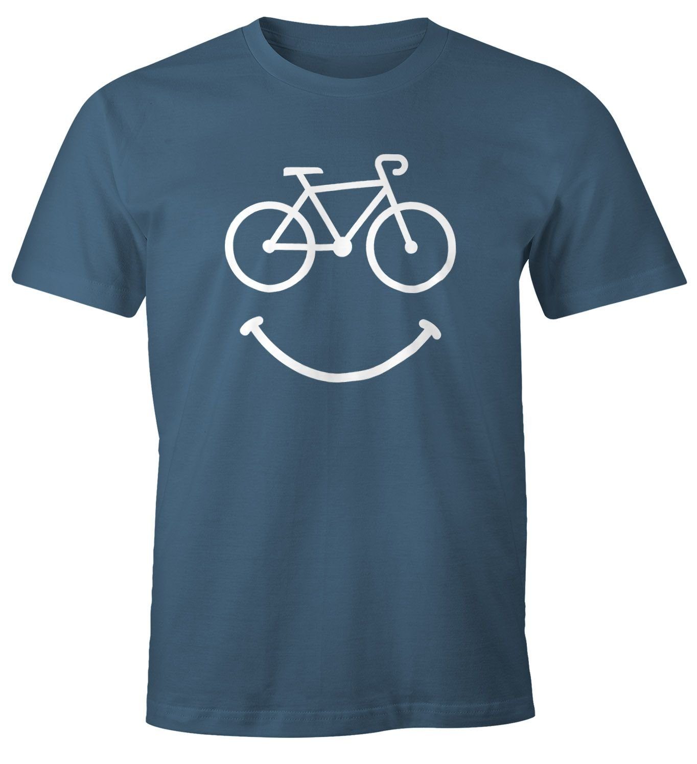 MoonWorks Print-Shirt Fahrrad Herren T-Shirt Smile günstig online kaufen